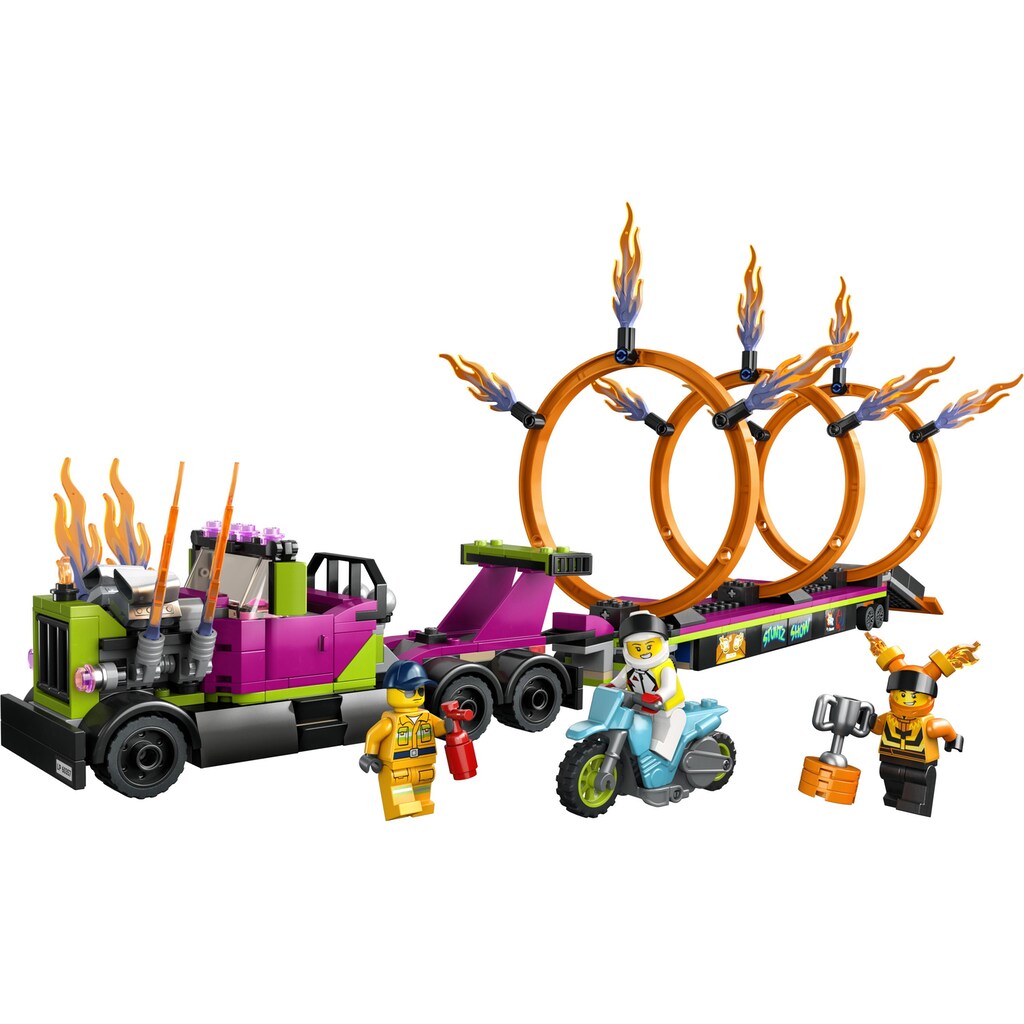 LEGO® Konstruktionsspielsteine »mit Feuerreifen-Challenge«