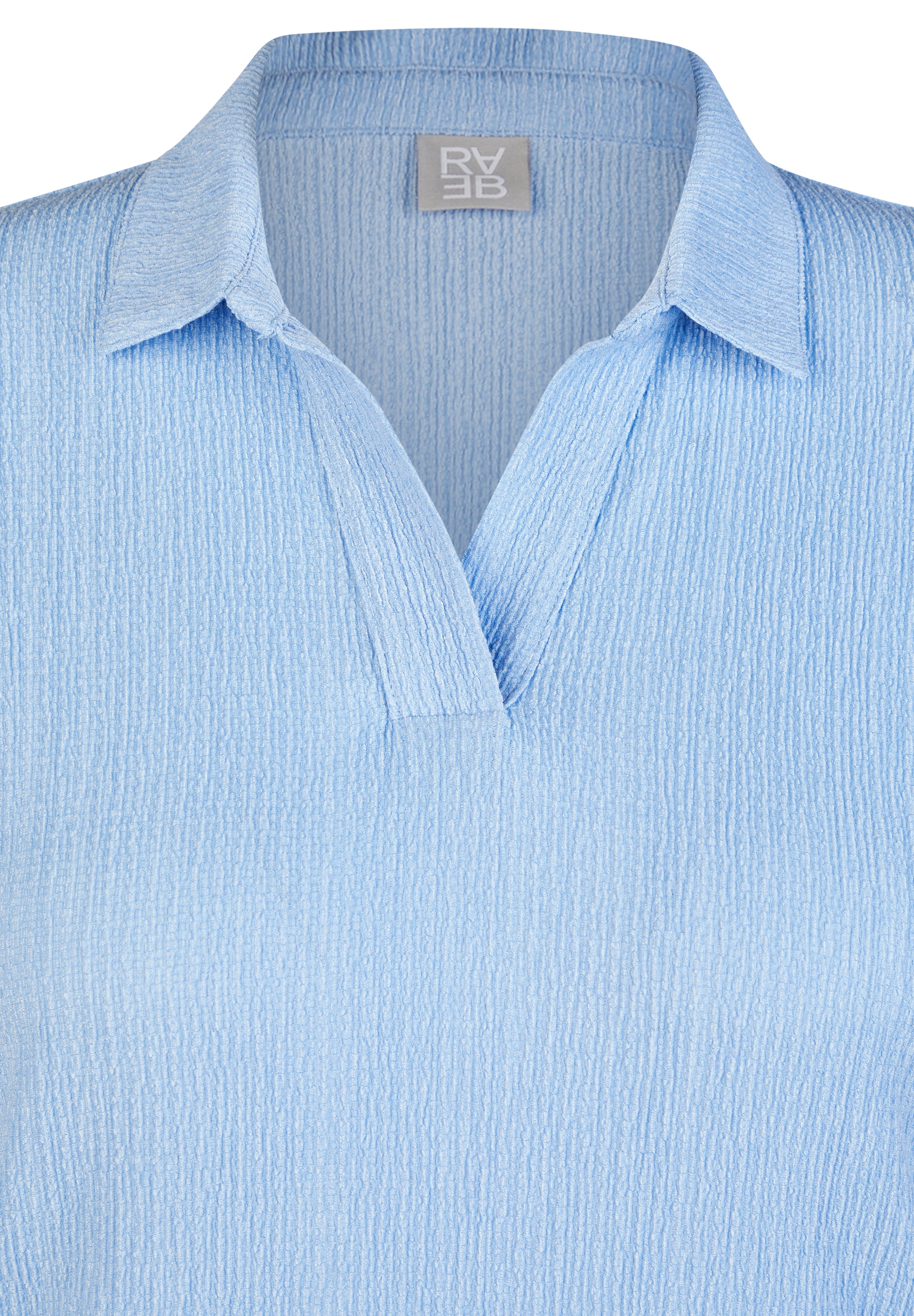 Rabe Poloshirt in Crinkle-Optik