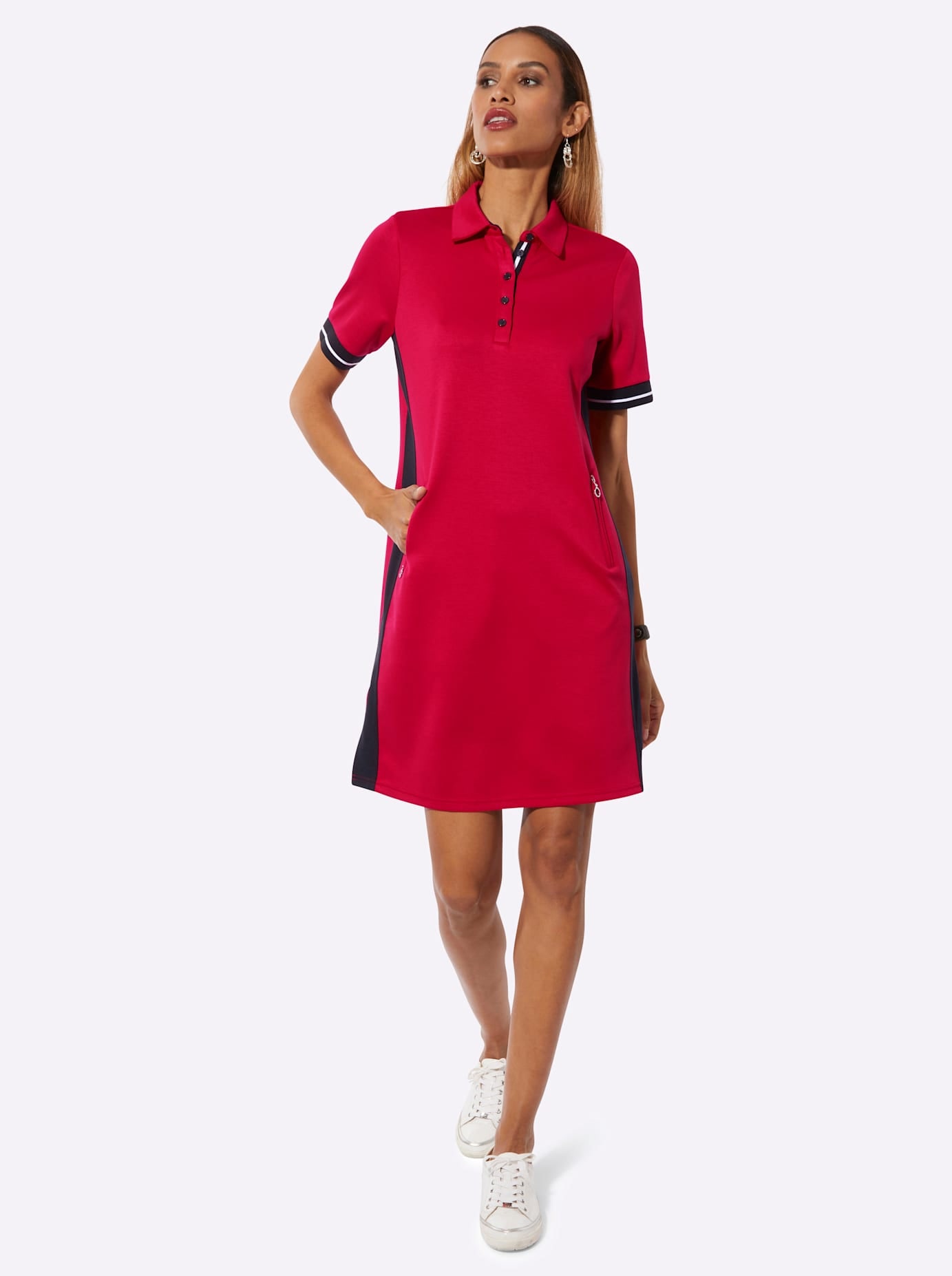 creation L Shirtkleid »Modal-Mix-Polokleid«