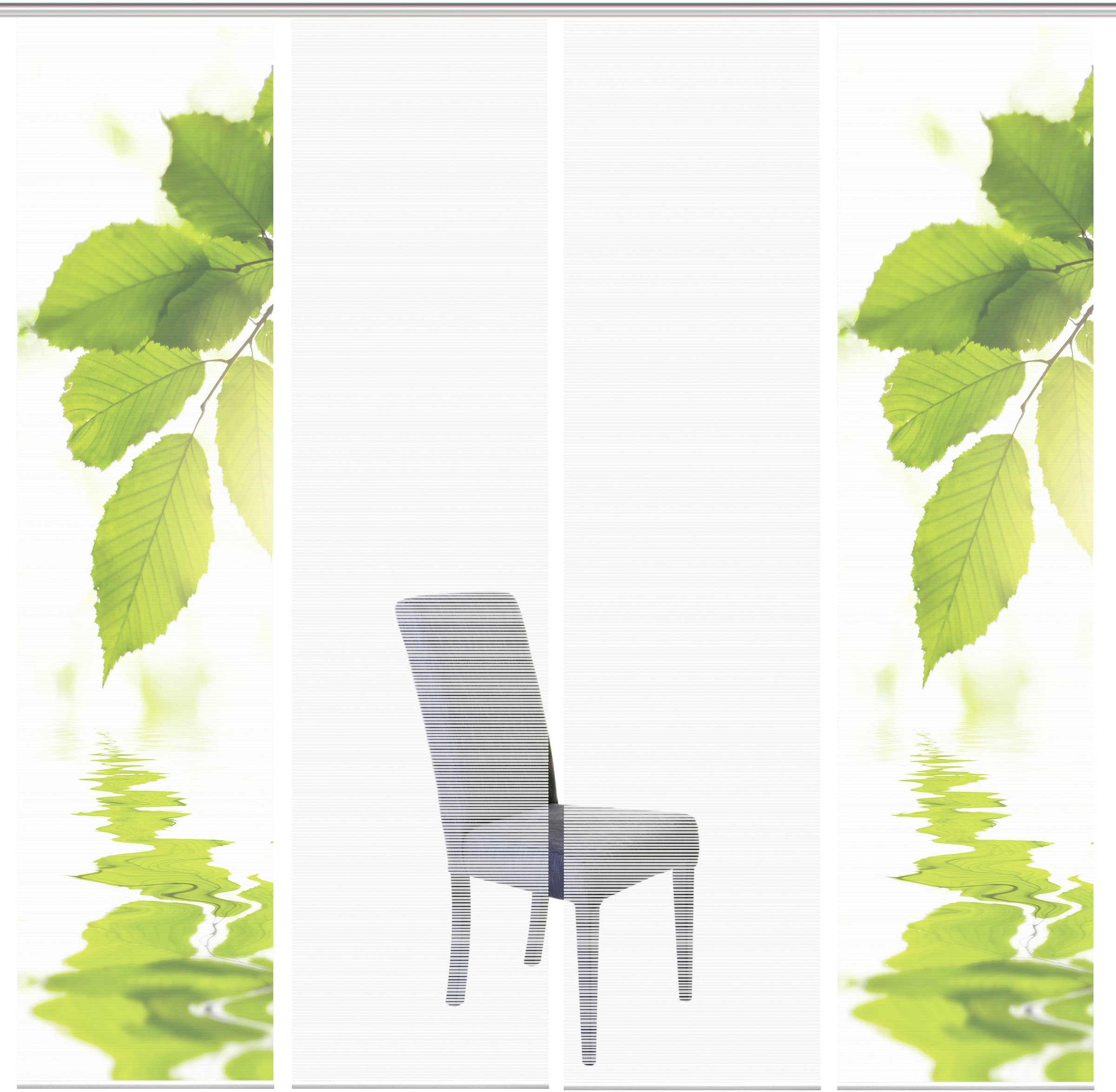 Image of Vision S Schiebegardine »LEFANO 4er SET«, (4 St.), Bambus-Optik, Digital bedruckt bei Ackermann Versand Schweiz