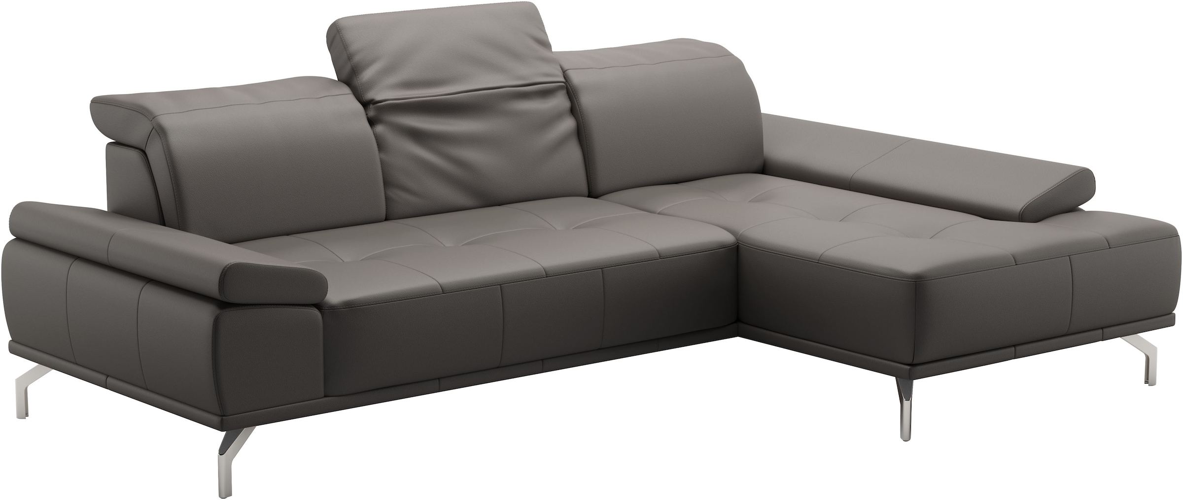 Places of Style Ecksofa »Caluna«, Inkl.Sitztiefenverstellung, wahlweise mit Kopf- und Armteilverstellung