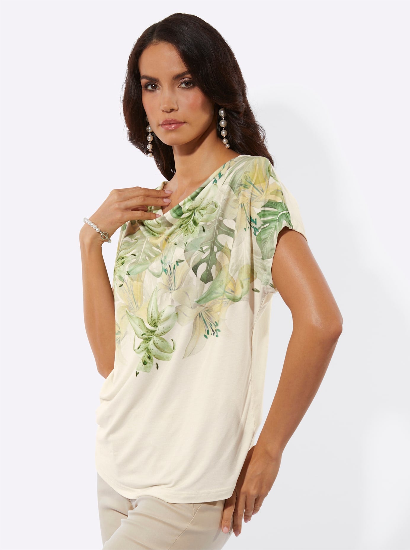 creation L Wasserfallshirt »Druck-Shirt« 1 tlg.