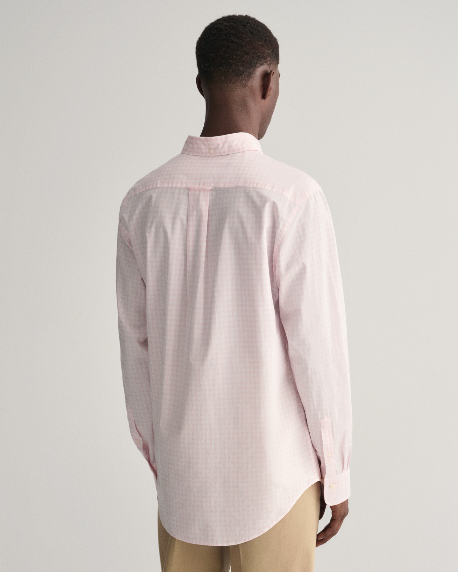 Gant Langarmhemd »REG POPLIN GINGHAM SHIRT«, mit Logostickerei auf der Brust