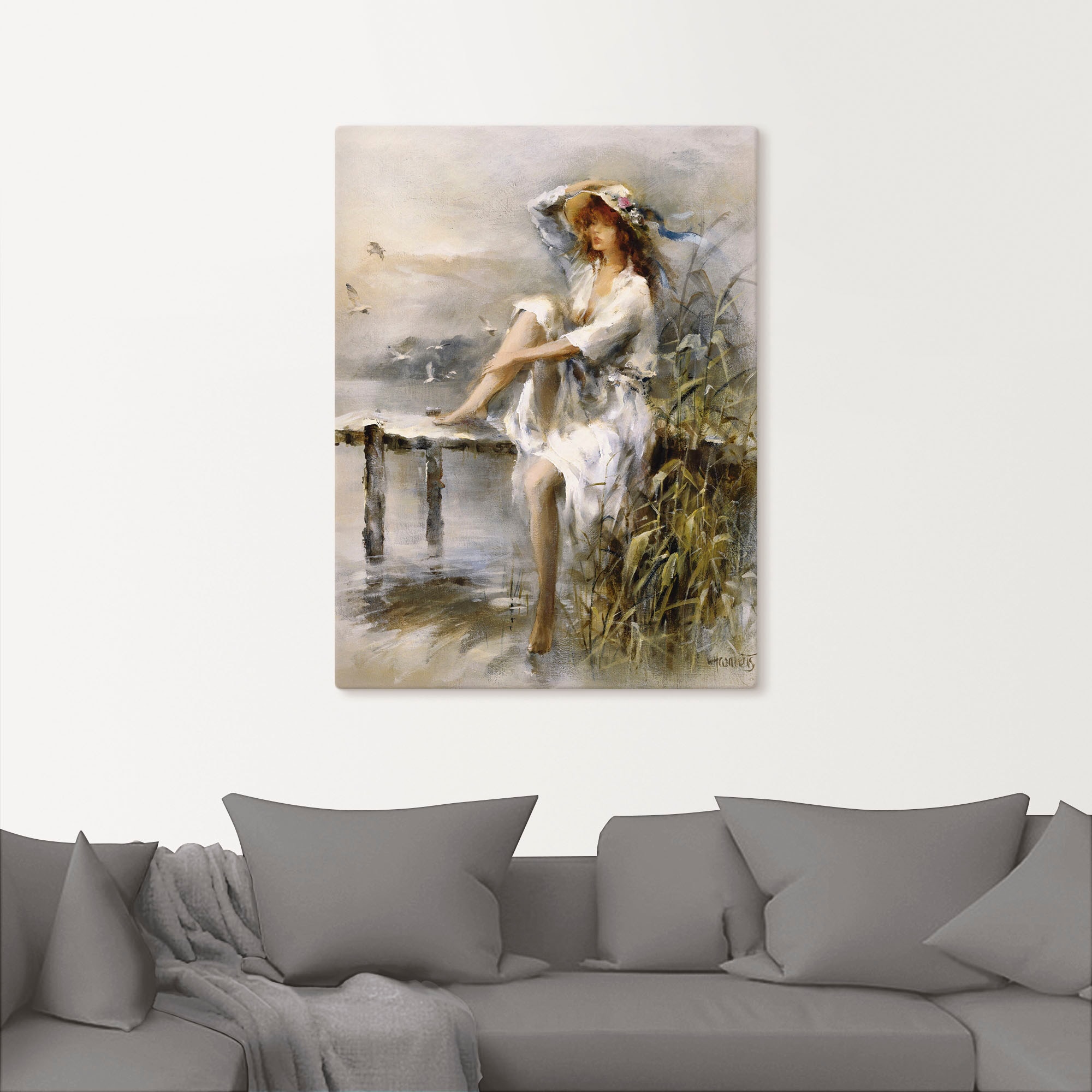 Artland Wandbild »Wasserseite« Frau 1 Stk. tlg. als Leinwandbild, Poster in verschied. Grössen