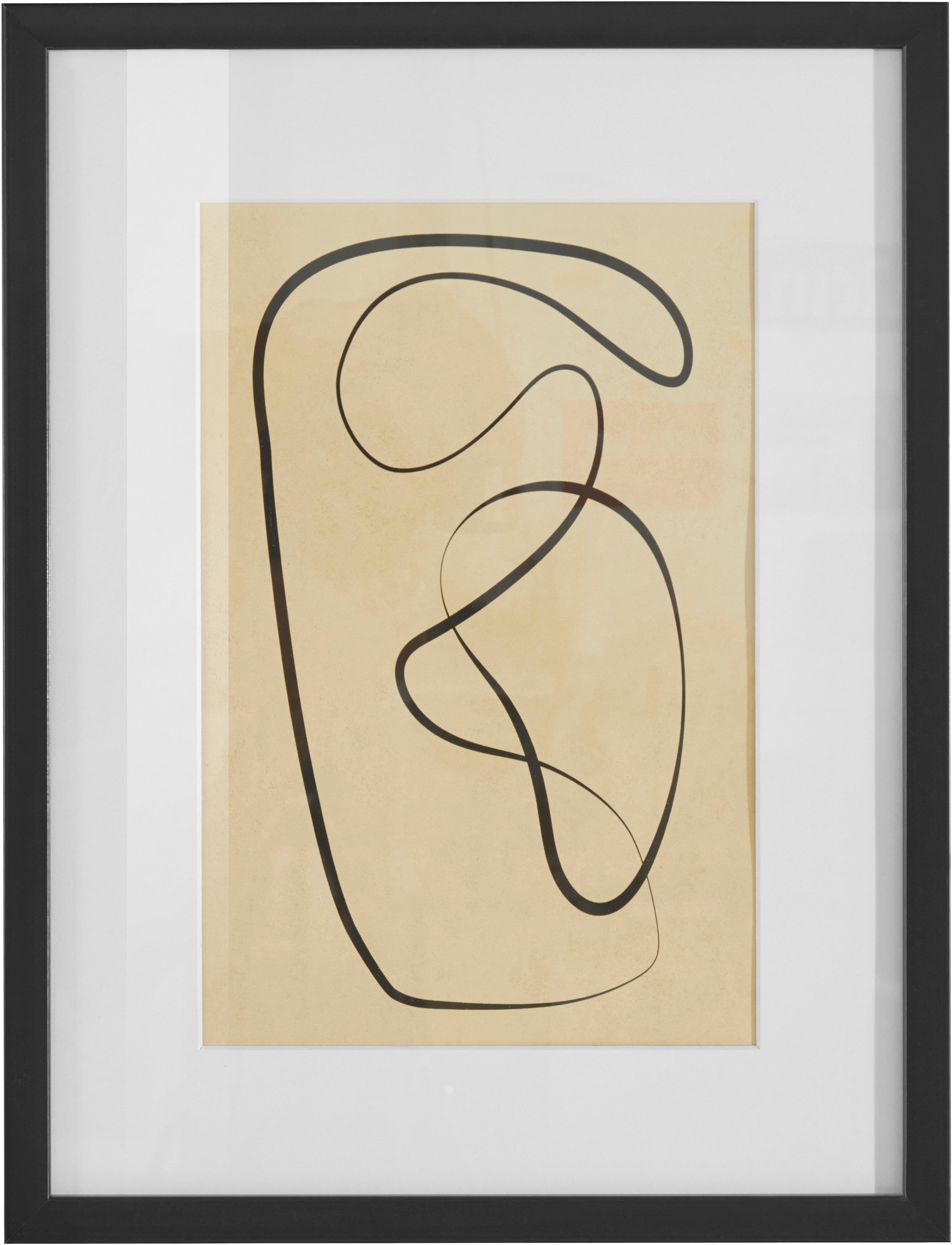 Bild »Abstract«, Abstrakt, (1 St.), Poster, beige, gerahmt, minimalistisch
