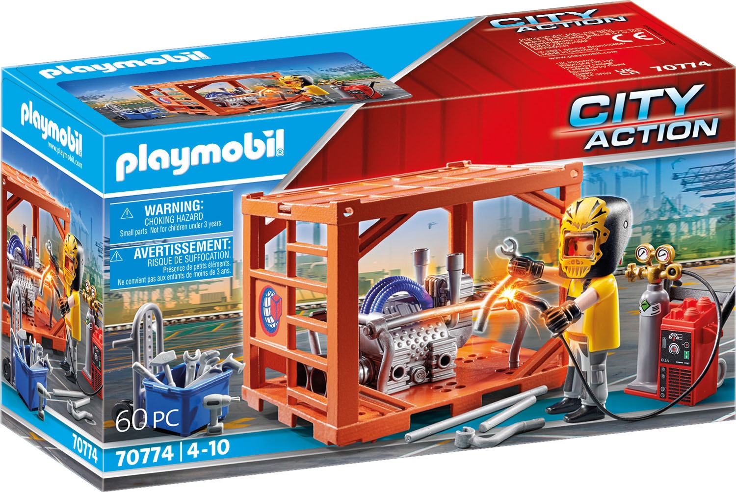 Image of Playmobil® Konstruktions-Spielset »Containerfertigung (70774), City Action«, (60 St.), Made in Germany bei Ackermann Versand Schweiz