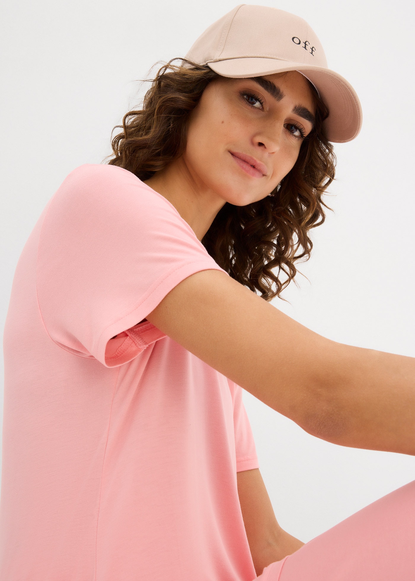 bonprix T-shirt long bequeme Passform, perfekt zu Leggings  und schmalen Hosen