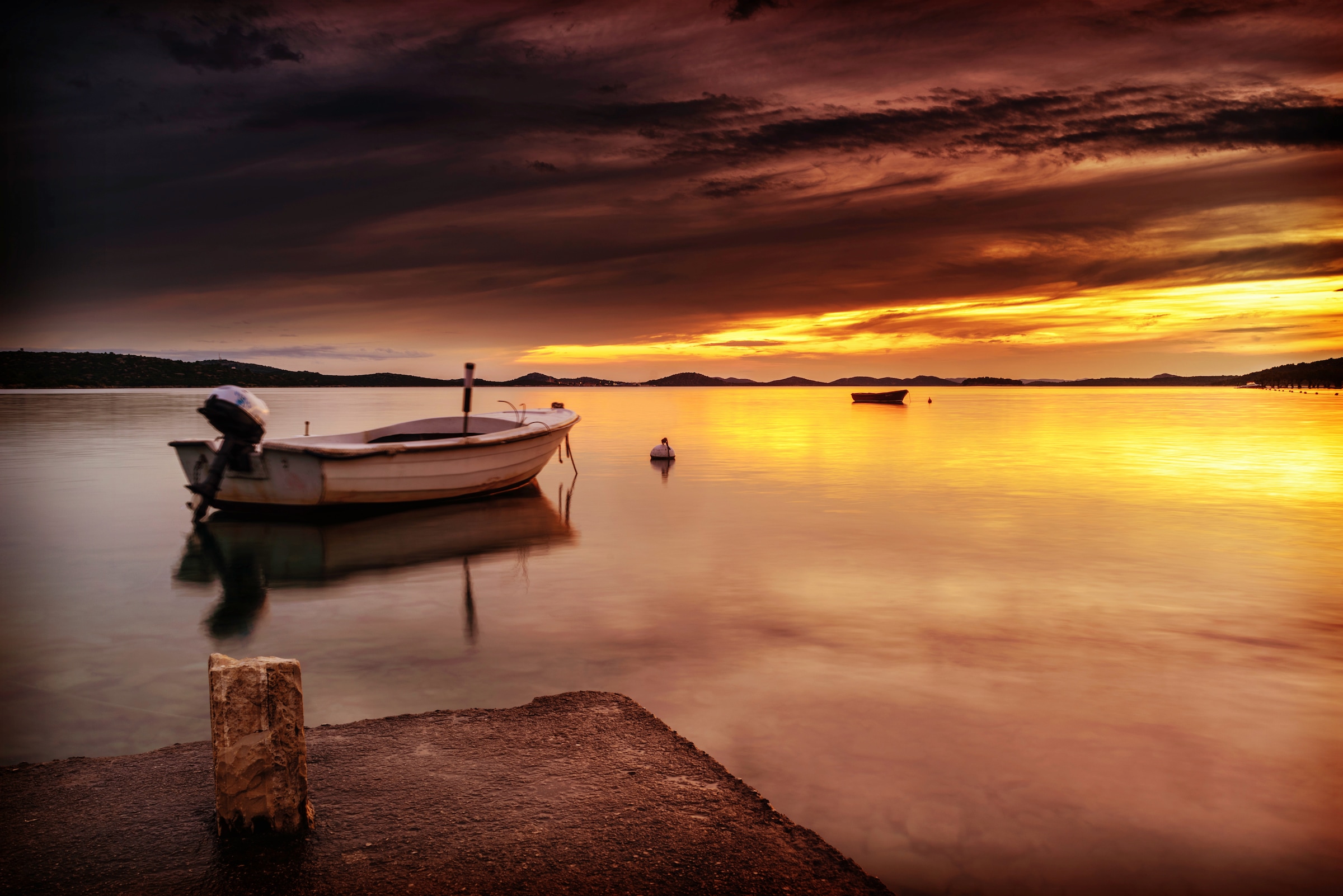 Image of Papermoon Fototapete "SEE-NATUR LANDSCHAFT MEER SONNENUNTERGANG WOLKEN HIMMEL"
