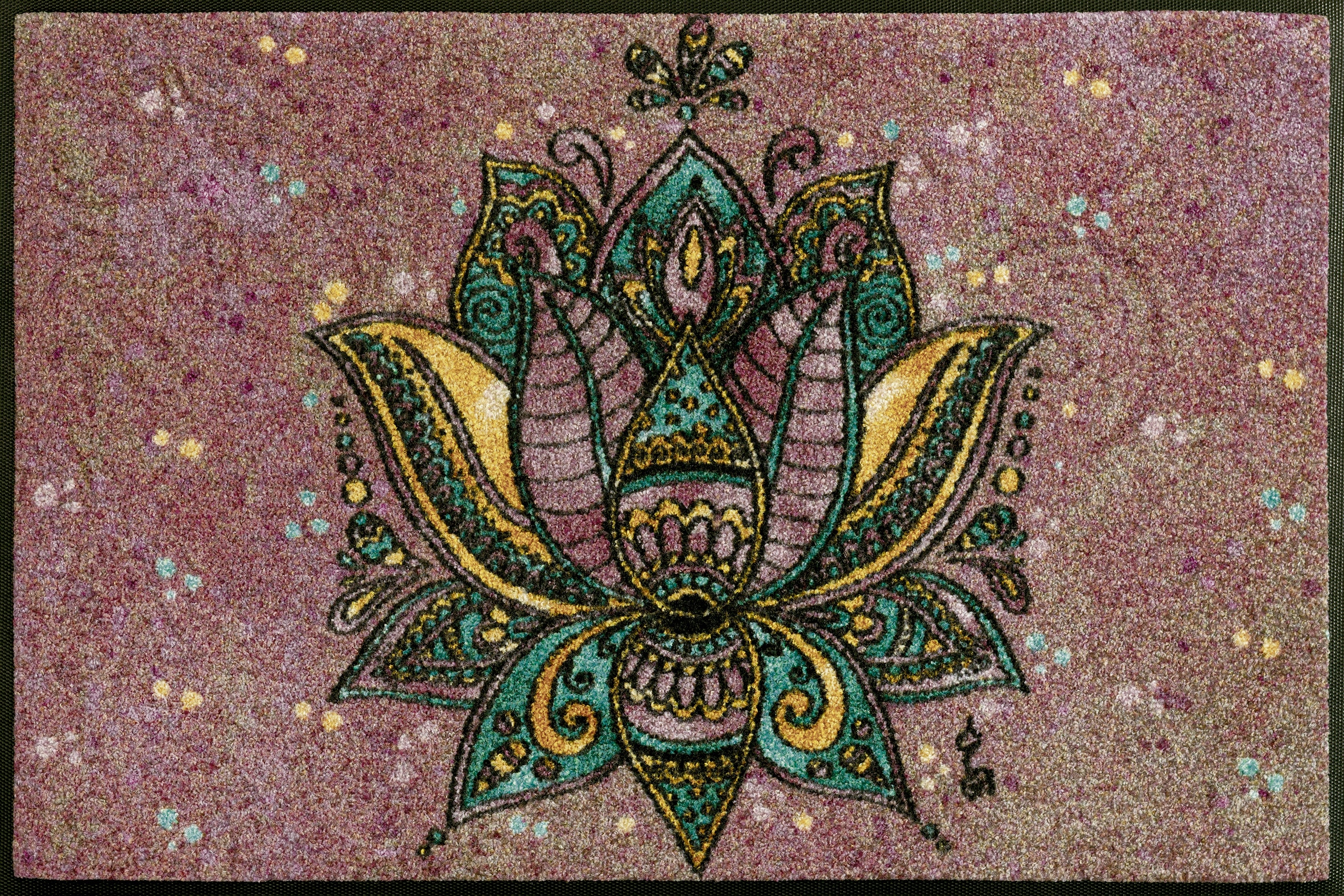Image of wash+dry by Kleen-Tex Fussmatte "Lotus Blossom" rechteckig 7 mm Höhe