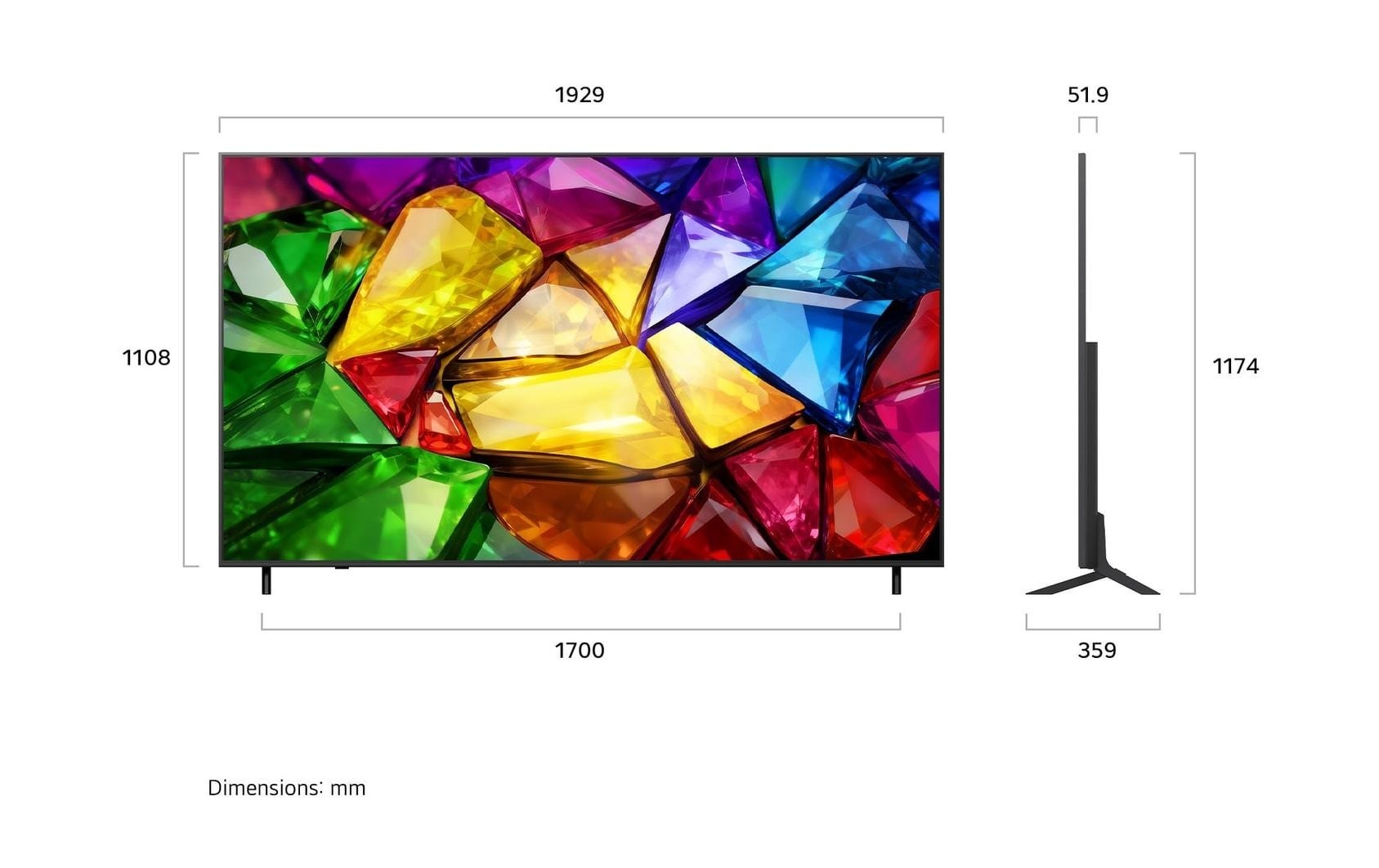 Image of LG LCD-LED Fernseher "86MRGB87B9B" 217,4 cm/86 ″