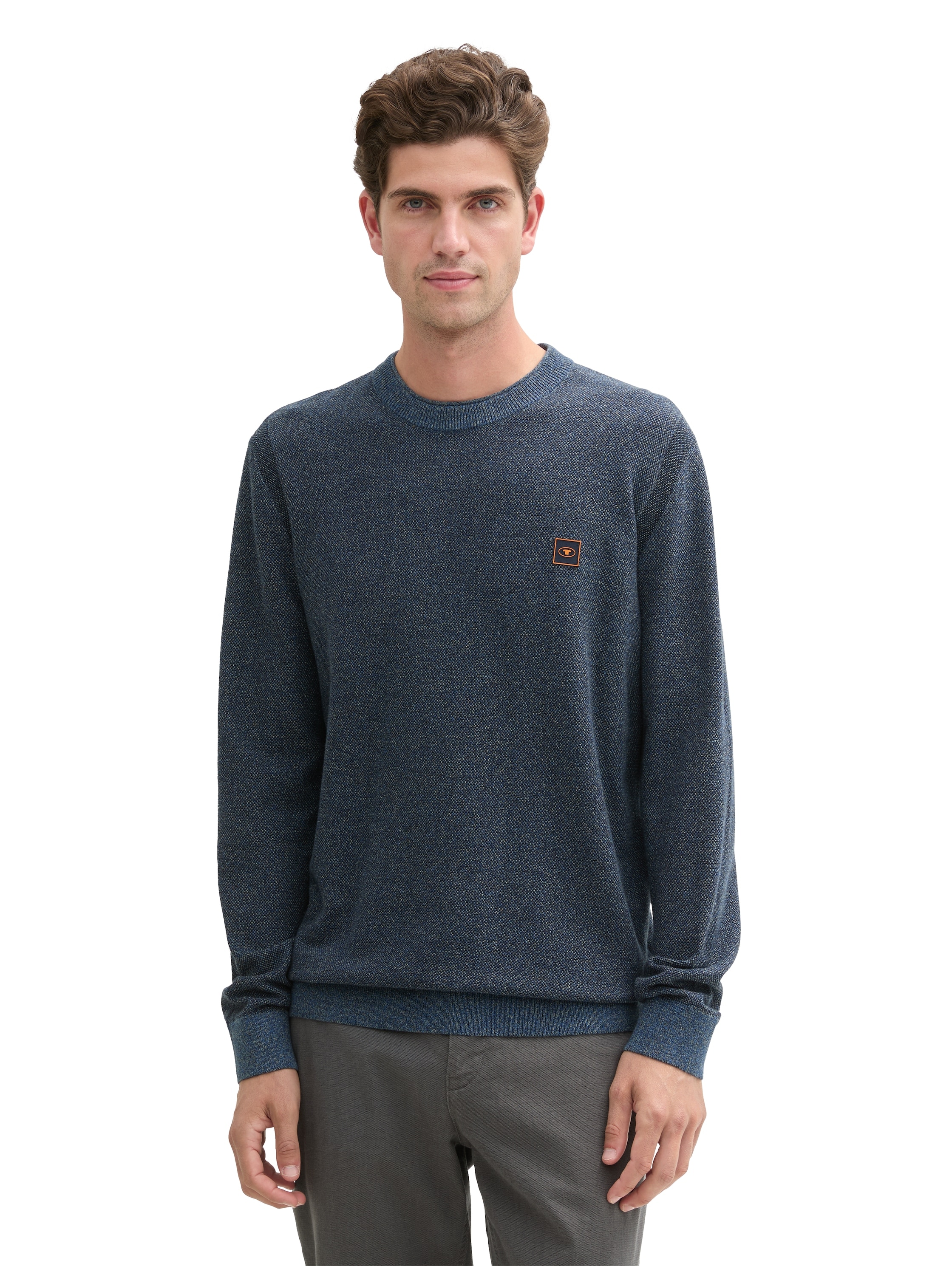 TOM TAILOR Strickpullover, mit Logostickerei