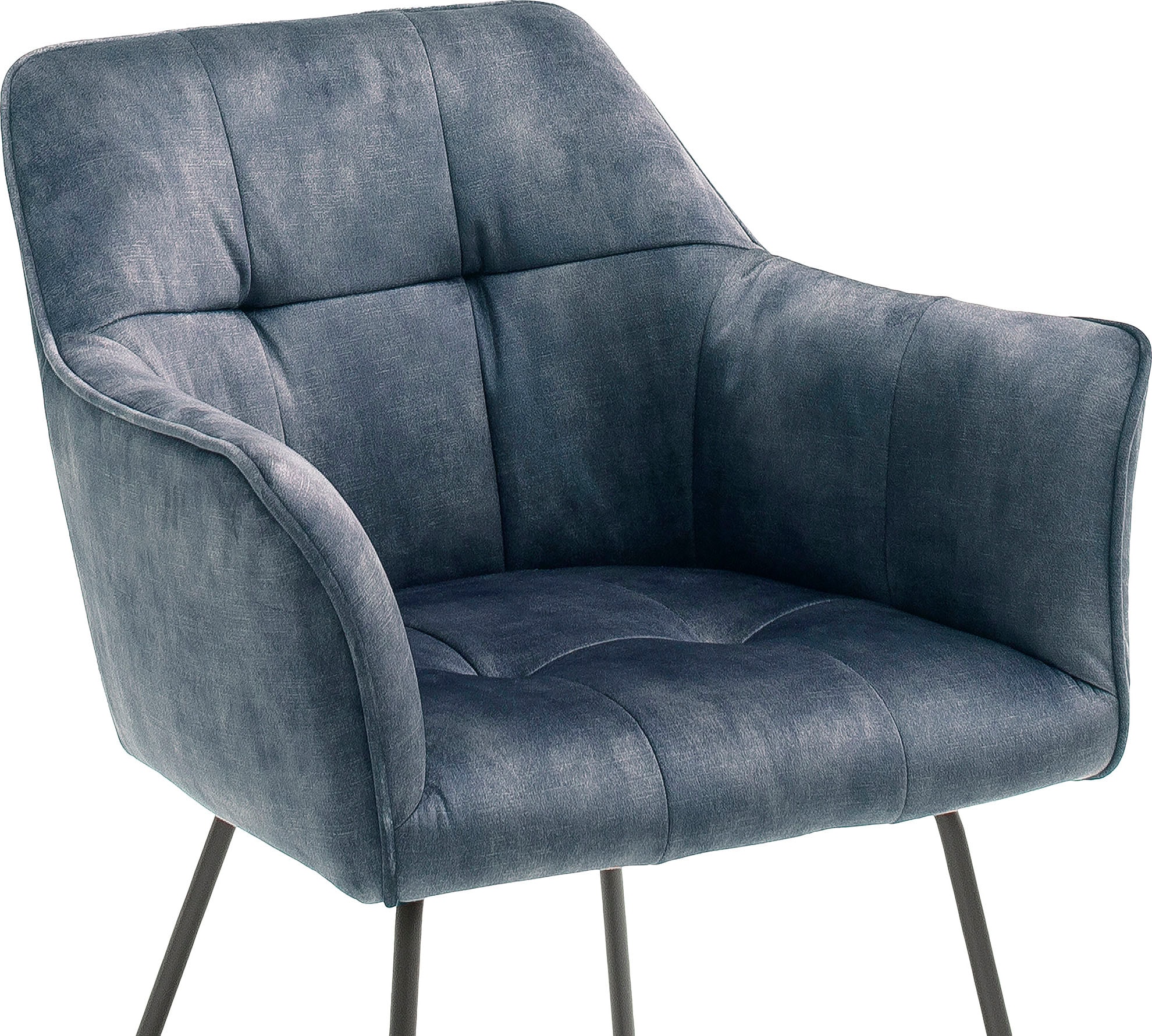 MCA furniture Esszimmerstuhl »Panama«, (Set), St., Veloursoptik kaufen 120 Vintage, bis Kg jetzt belastbar Stuhl 2 Vintage mit Keder