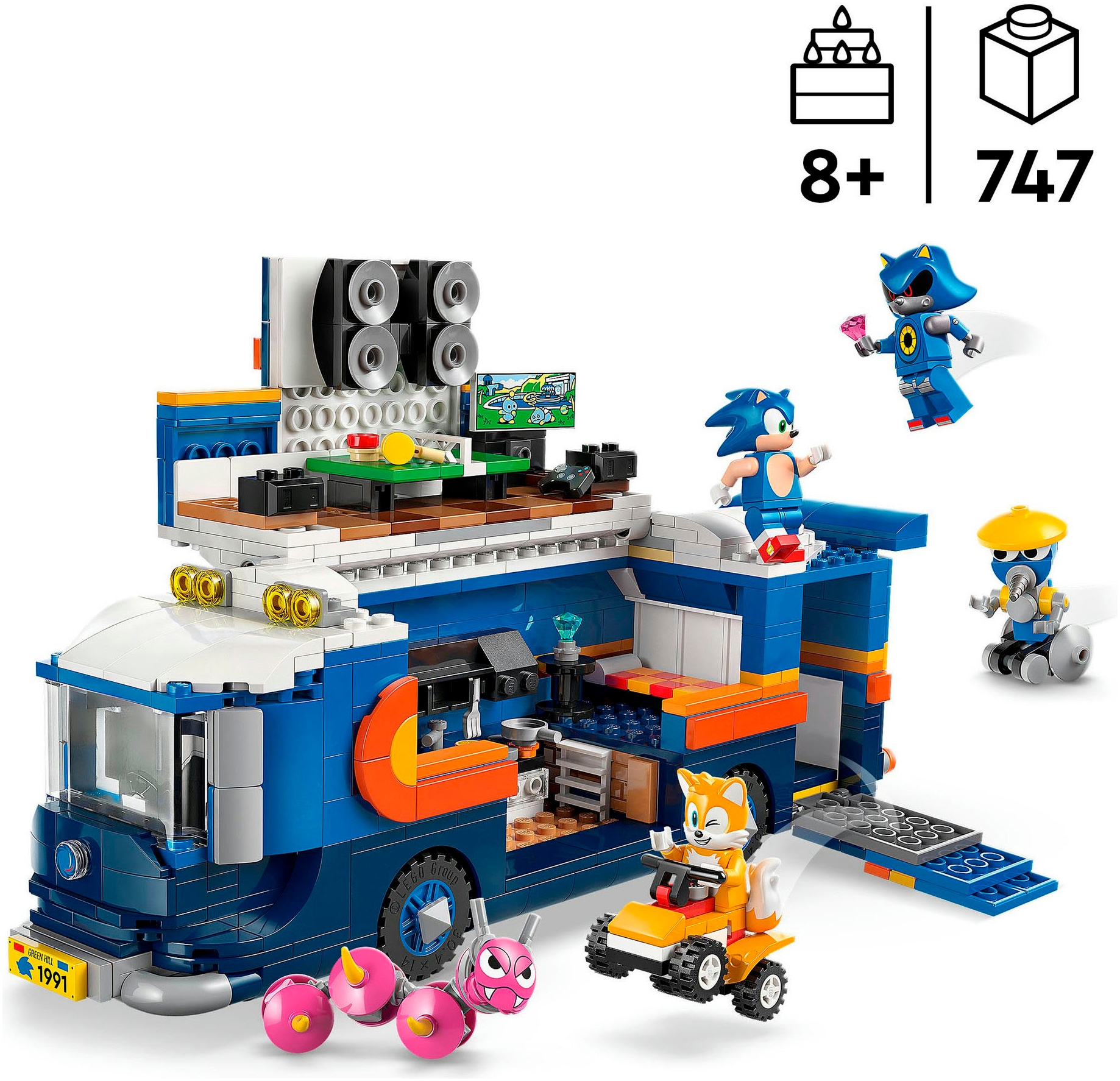 LEGO® Pions de construction »Team Sonics Kommando-Truck (77006), LEGO Sonic« fabriqué en Europe
