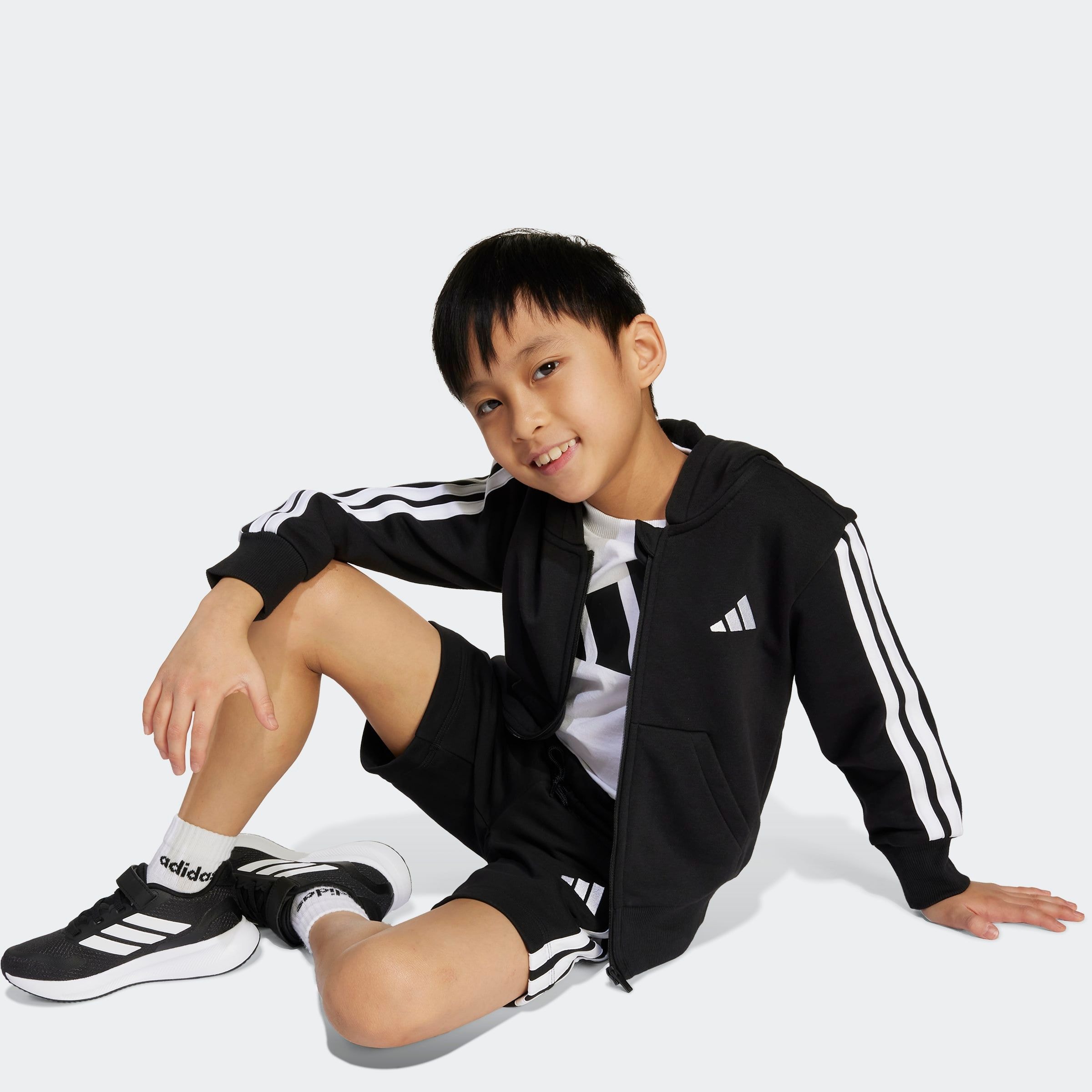 adidas Sportswear Kapuzensweatshirt »LK 3S FL FZ HD«