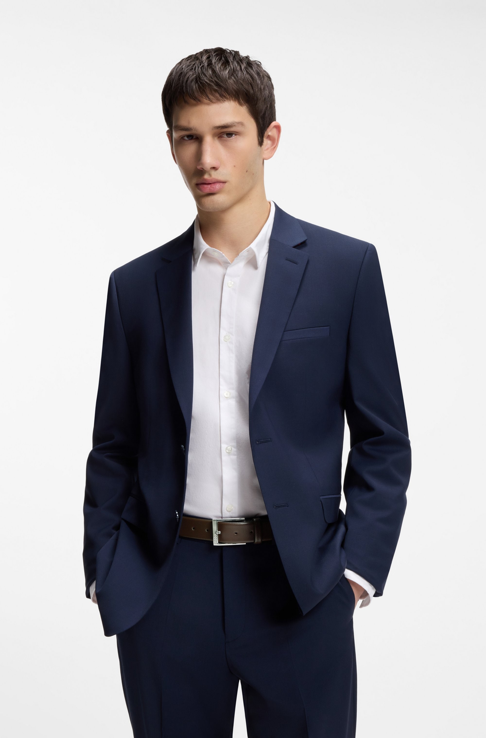 HUGO Ceinture en cuir »Gellot_Sz35«