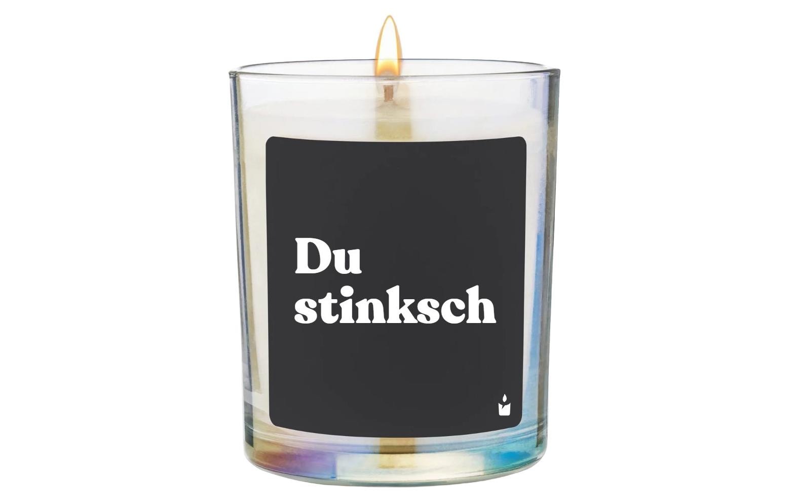Image of Duftkerze "ChattyCandles Du stinksch 6,7 x 8 cm"