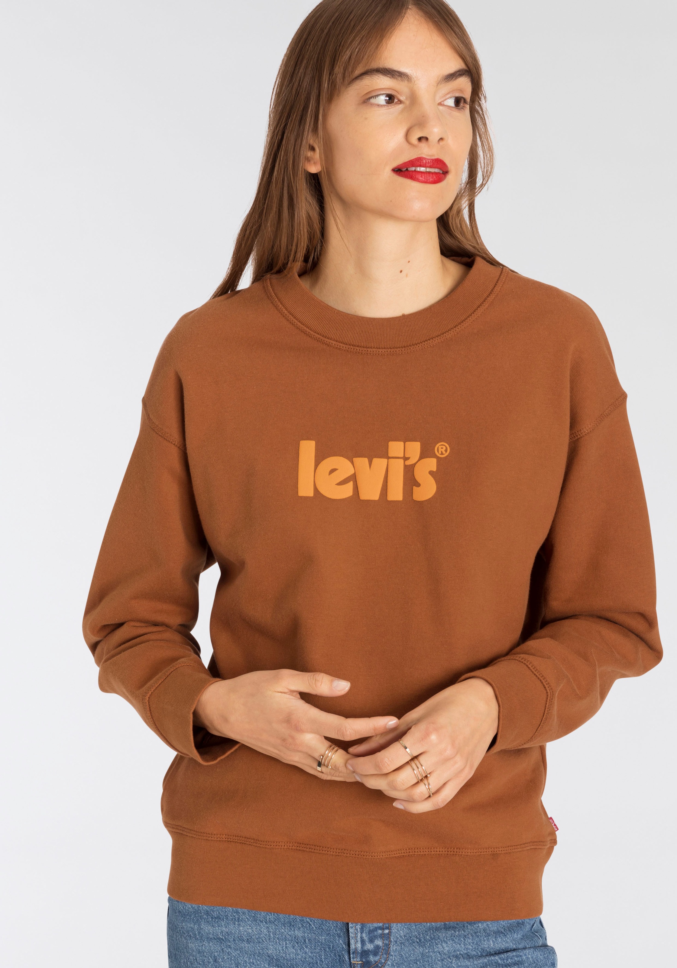 Image of Levi's® Sweatshirt »GRAPHIC STANDARD CREW«, Markenflag am unteren Saum bei Ackermann Versand Schweiz