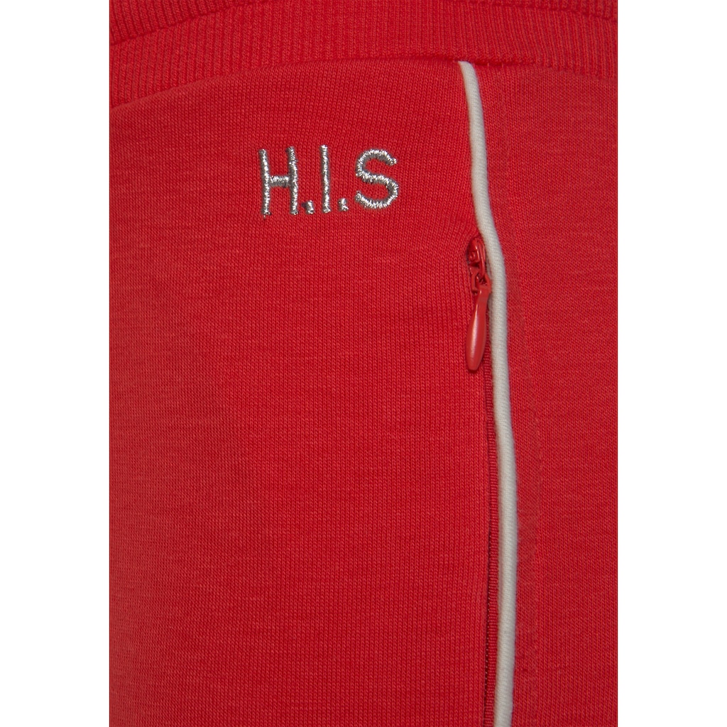 H.I.S Caprihose, mit seitlichen Piping, Loungeanzug