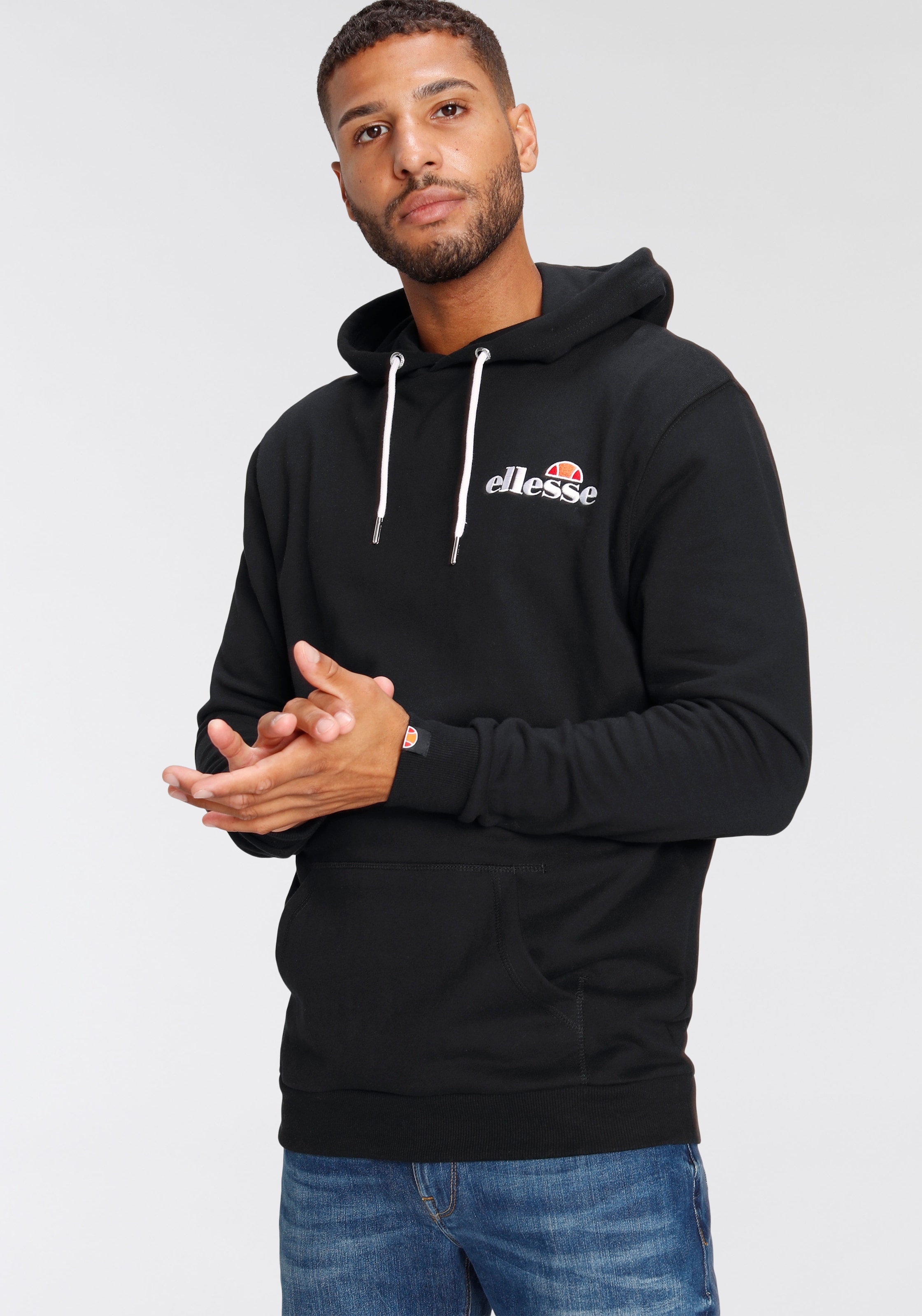 Image of Ellesse Kapuzensweatshirt "Primero OH Hoody", mit Kapuze, hüftlange Länge, schmale Basic-Passform