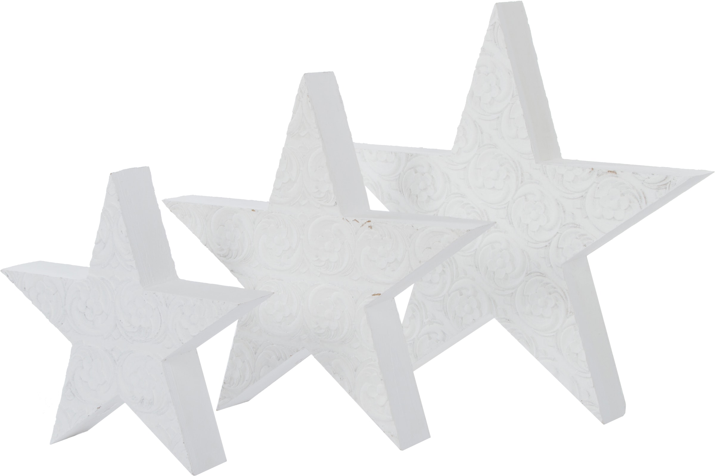 Myflair Möbel & Accessoires Étoile décorative »Weihnachtsstern, Rudolph, Weihnachtsdeko« aus Holz, in drei verschiedenen Grössen