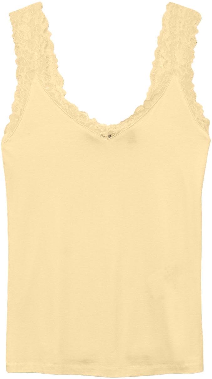 Vero Moda Trägertop »VMROSA SL TOP JRS NOOS« Viskosemischung, Spitzen Detail