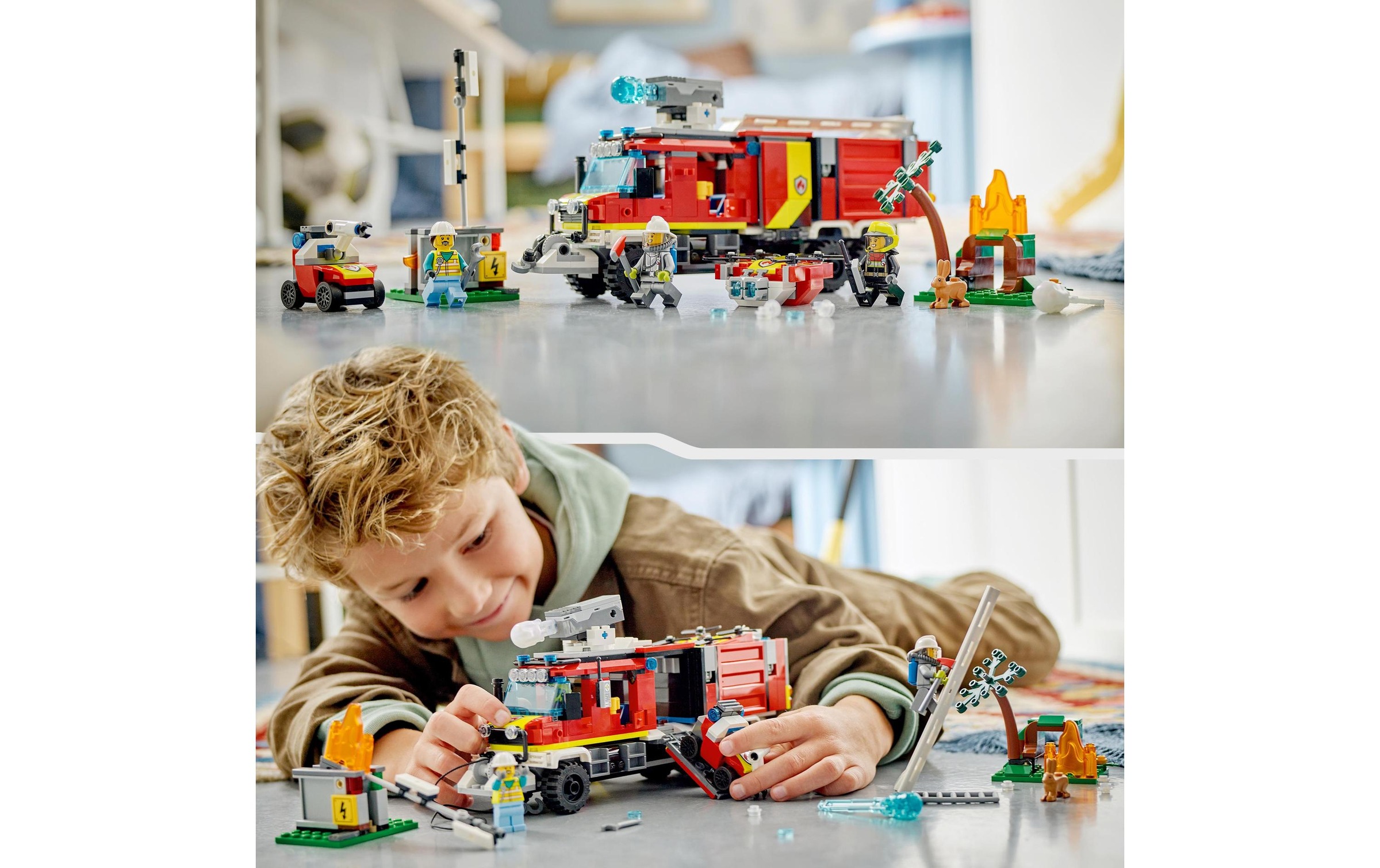 LEGO® Konstruktionsspielsteine »Einsatzleitwagen der Feuerwehr«, (502 St.)