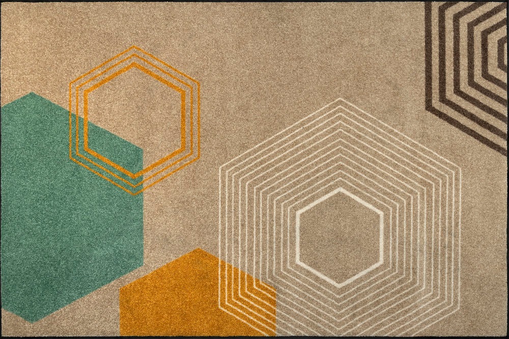 Image of wash+dry by Kleen-Tex Teppich »Callisto«, rechteckig, 7 mm Höhe, modernes Design, In- und Outdoor geeignet, waschbar, Wohnzimmer bei Ackermann Versand Schweiz