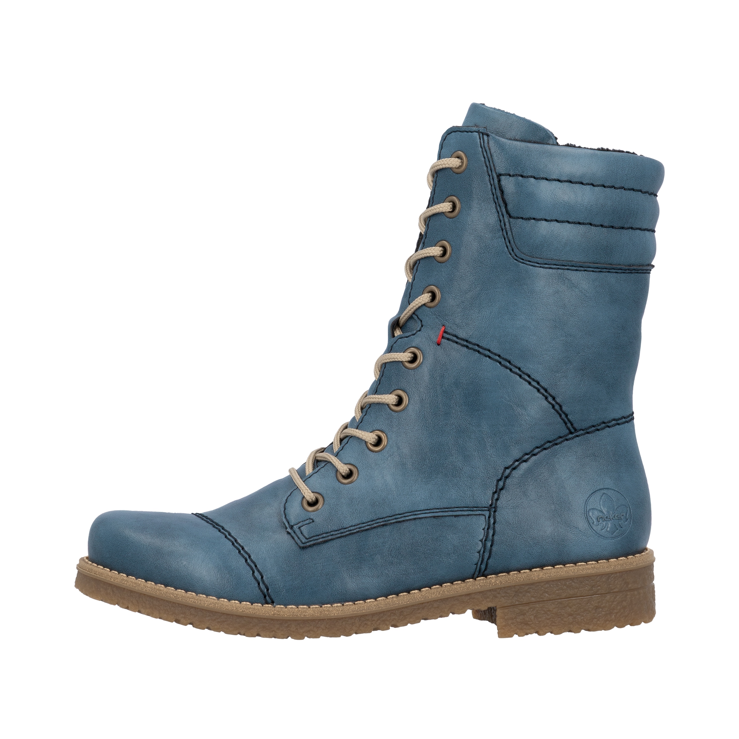 Rieker Schnürstiefelette  Schnürboots, Herbstboots mit gepolstertem Schaftrand