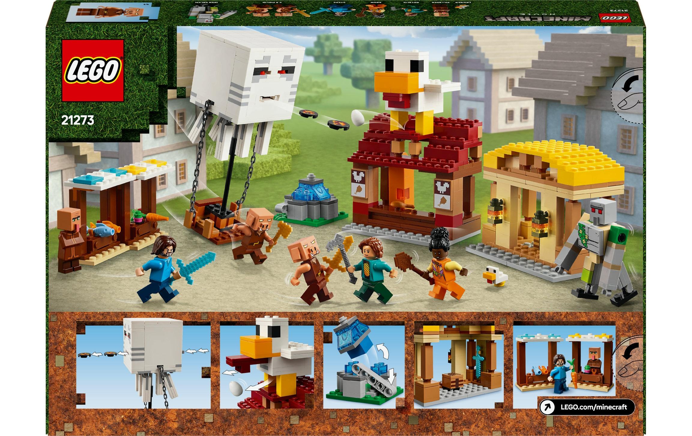 LEGO® Spielbausteine »Minecraft Angriff des Ghast-Ballons 21273«, (555 St.)