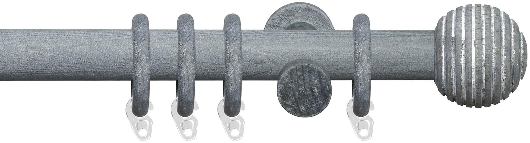 Image of Liedeco Gardinenstange "Terra Kugel mit Streifen" Ø 28 mm 1 läufig-läufig Fixmass