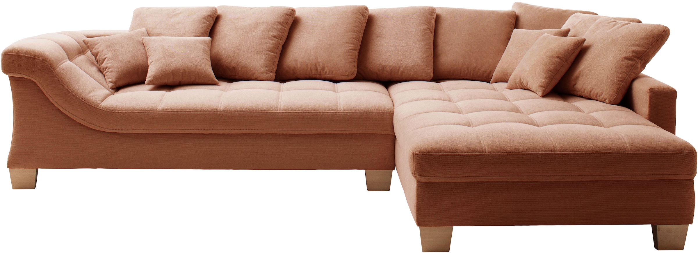 Mr. Couch Ecksofa »Bologna, L-Form, mit Kaltschaum« bis 140 kg pro Sitzplatz belastbar