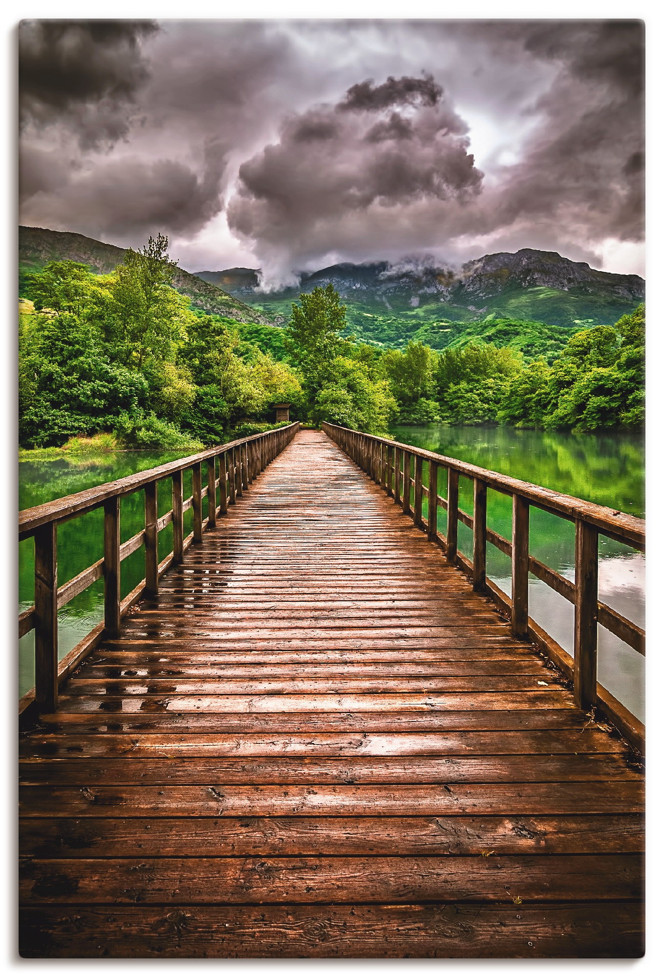 Image of Artland Wandbild »Weg in die Endlosigkeit«, Berge, (1 St.), in vielen Grössen & Produktarten - Alubild / Outdoorbild für den Aussenbereich, Leinwandbild, Poster, Wandaufkleber / Wandtattoo auch für Badezimmer geeignet bei Ackermann Versand Schweiz