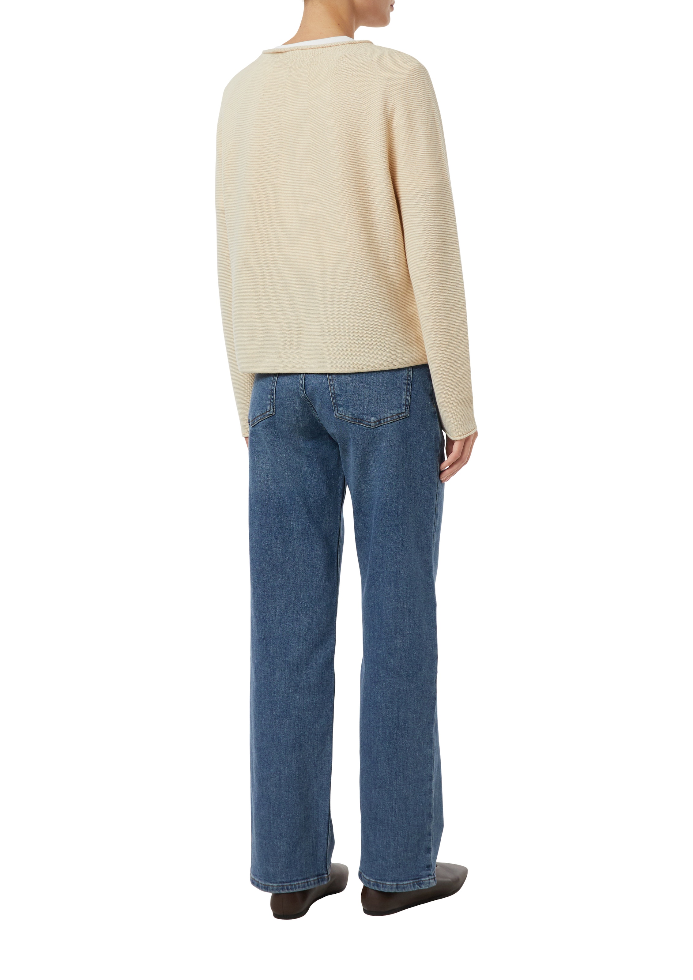 Comma Pull en tricot avec bords roulés