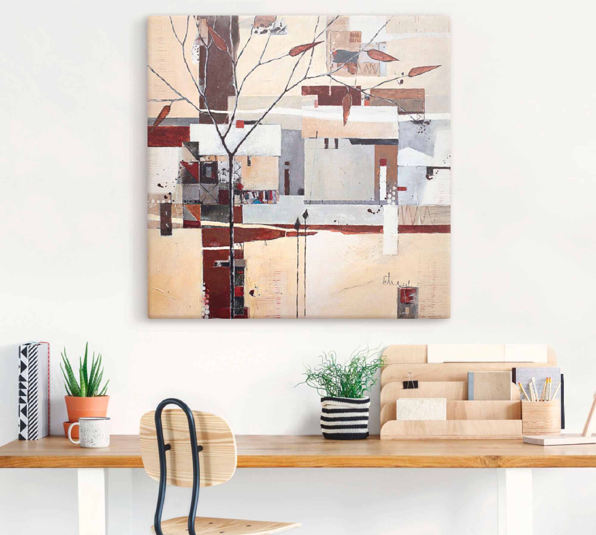 Artland Leinwandbild »Ruhe der Natur«, Muster, (1 St.), auf Keilrahmen gespannt