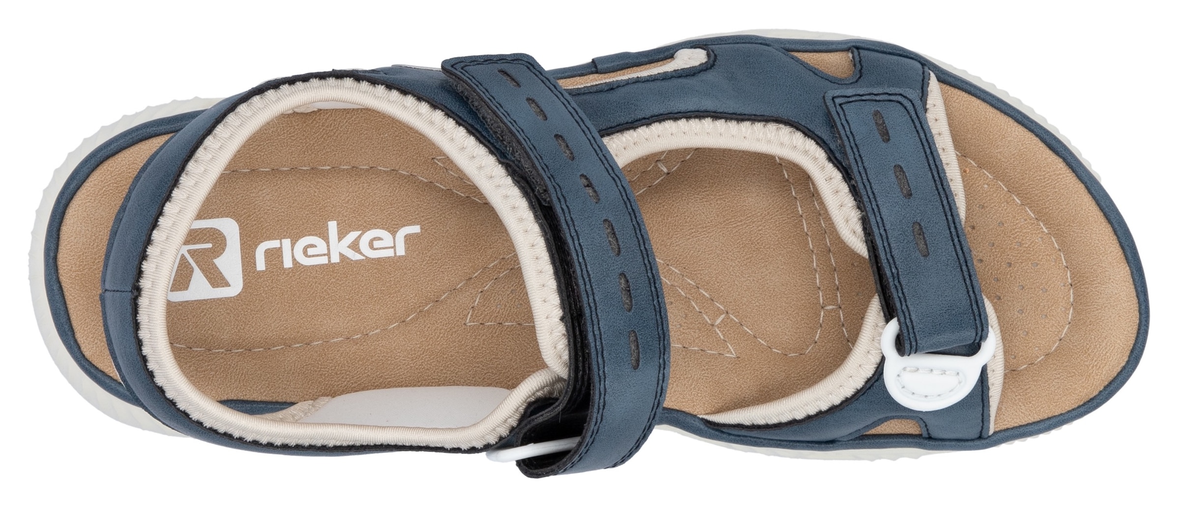 RIEKER Sport Sandale »Outdoorsandale«, Sommerschuh, Sandalette, Plateauabsatz, mit Klettverschlüssen