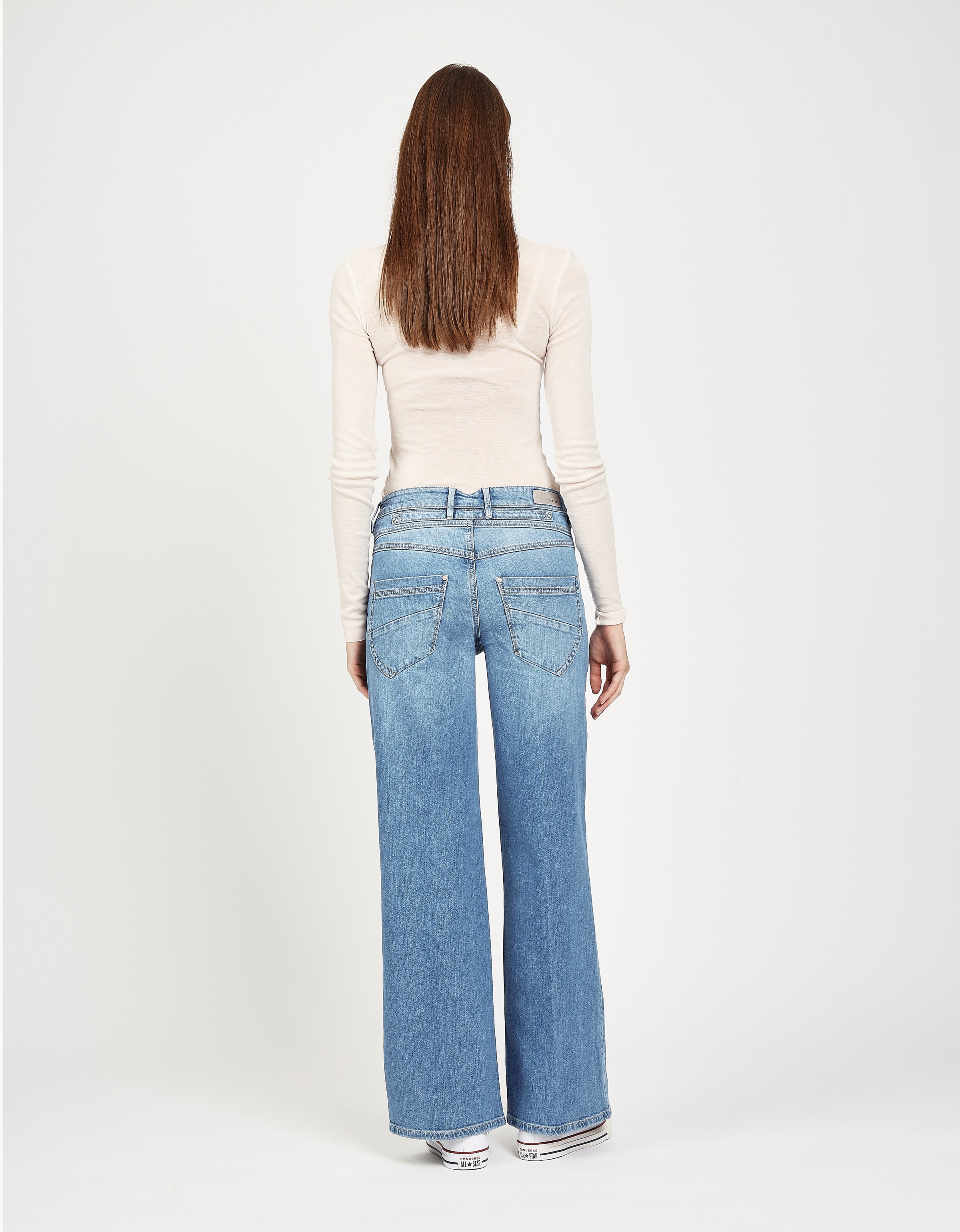 GANG Weite Jeans »94MEDINA WIDE«, mit Knopfverschluss - angelehnt an die Amelie Wide