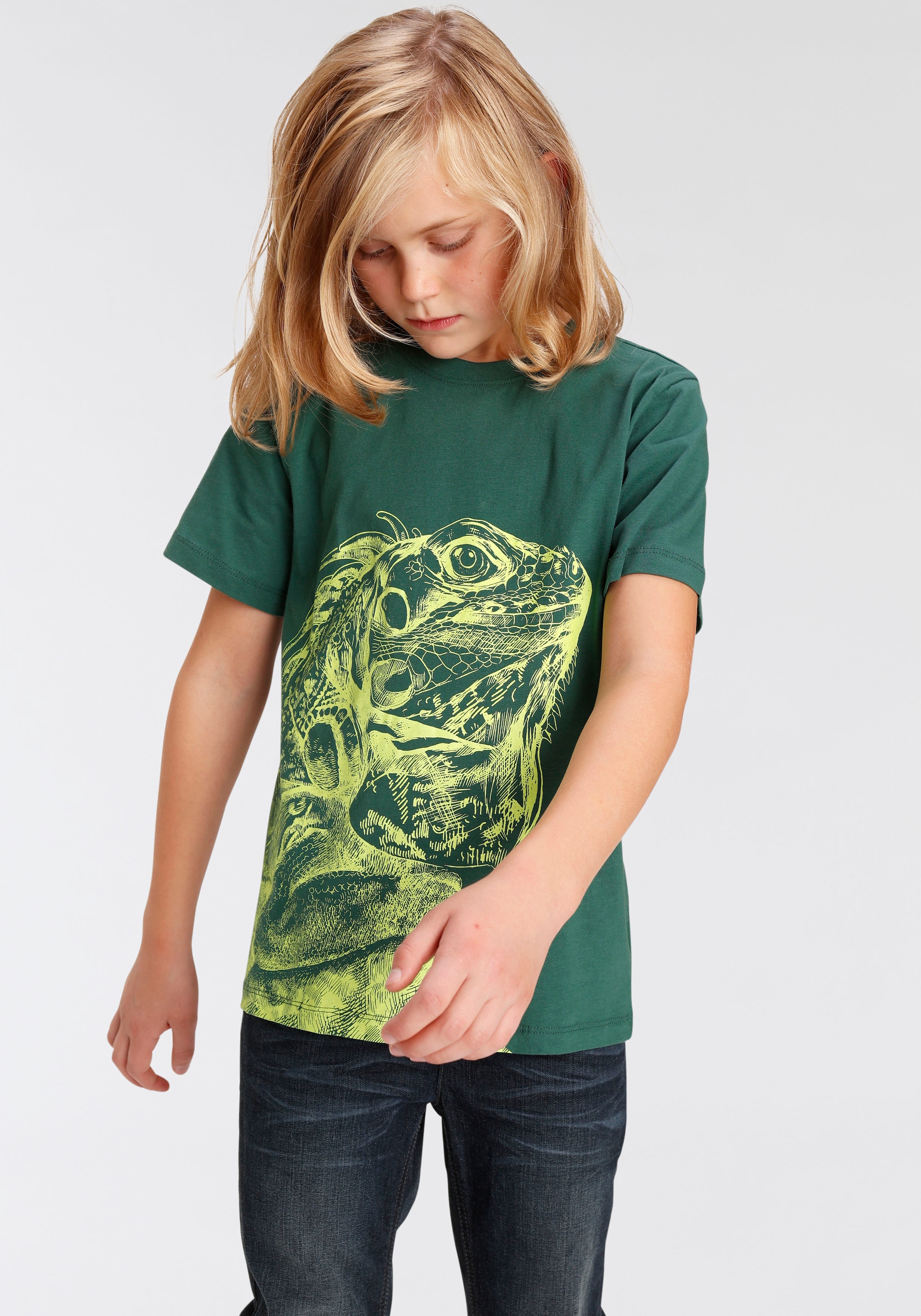 Modische KIDSWORLD T-Shirt »GECKO« bestellen Mindestbestellwert ohne - versandkostenfrei