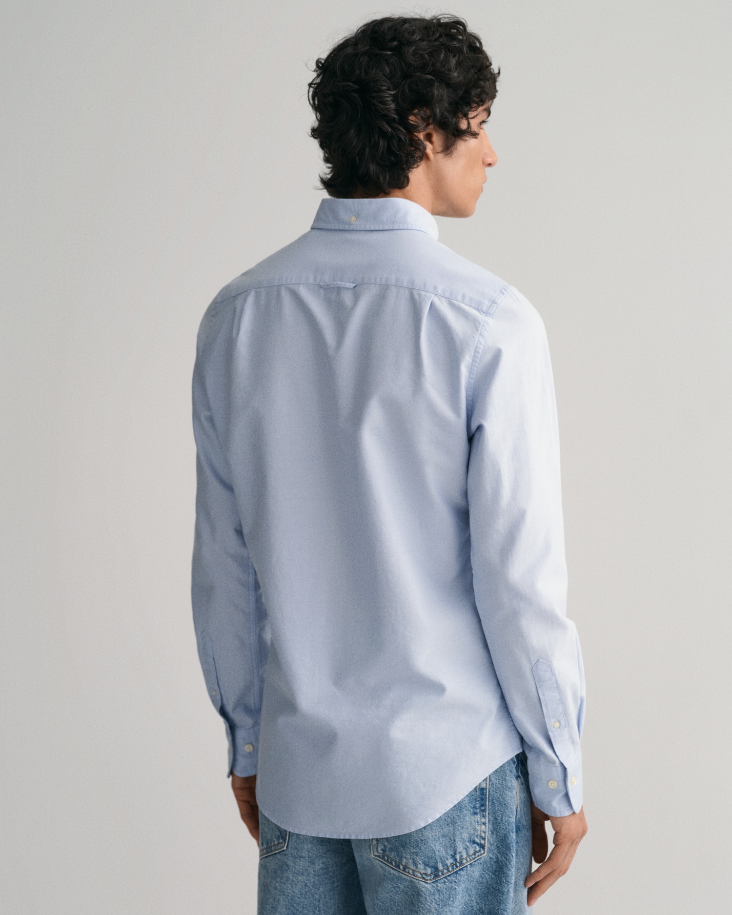 Gant Langarmhemd »Slim Fit Oxford Hemd strukturiert langlebig dicker«, Oxford Hemd Slim Fit