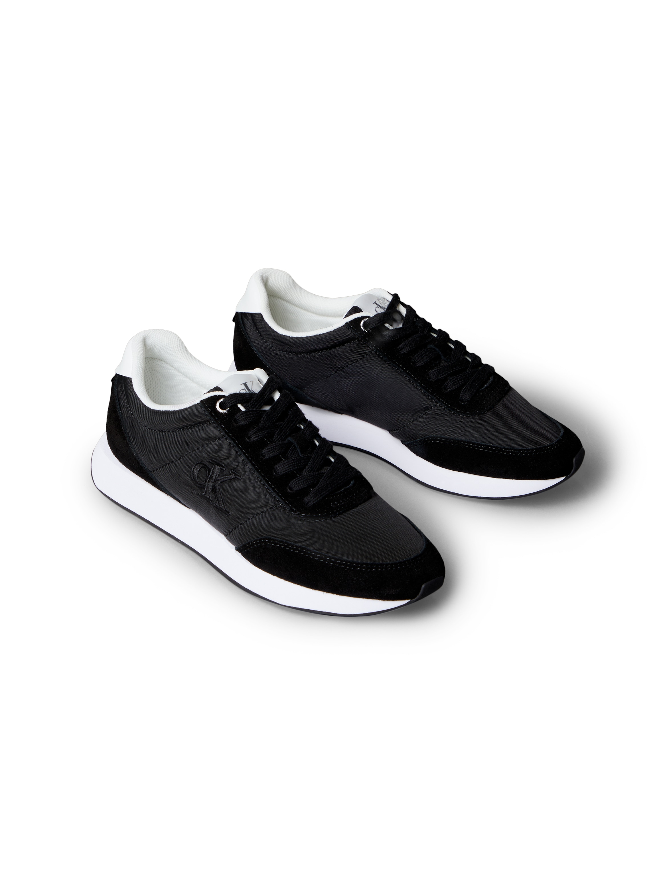 Image of Calvin Klein Jeans Sneaker "RETRO RUNNER ESS MIX MAT" Schnürschuh, Runner-Sneaker, Freizeitschuh mit seitlichem CK-Logo