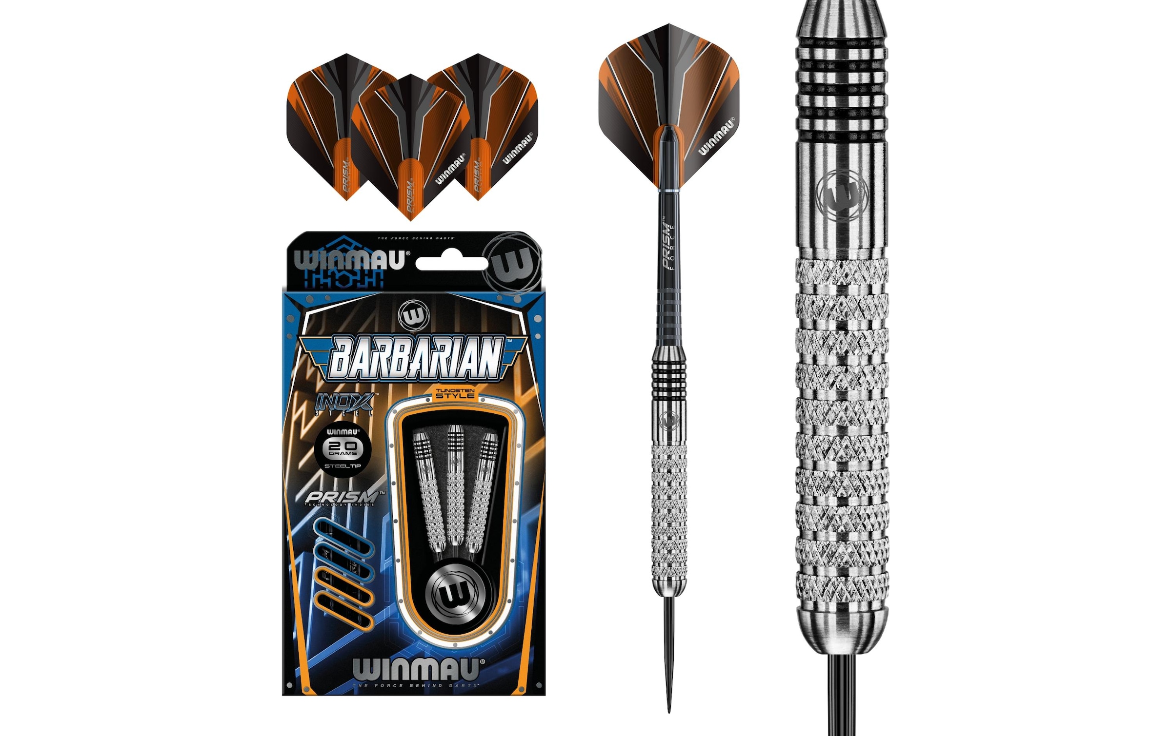 Winmau Dartpfeil »Steeldart Barbarian 3 Stück«, (3 St.)