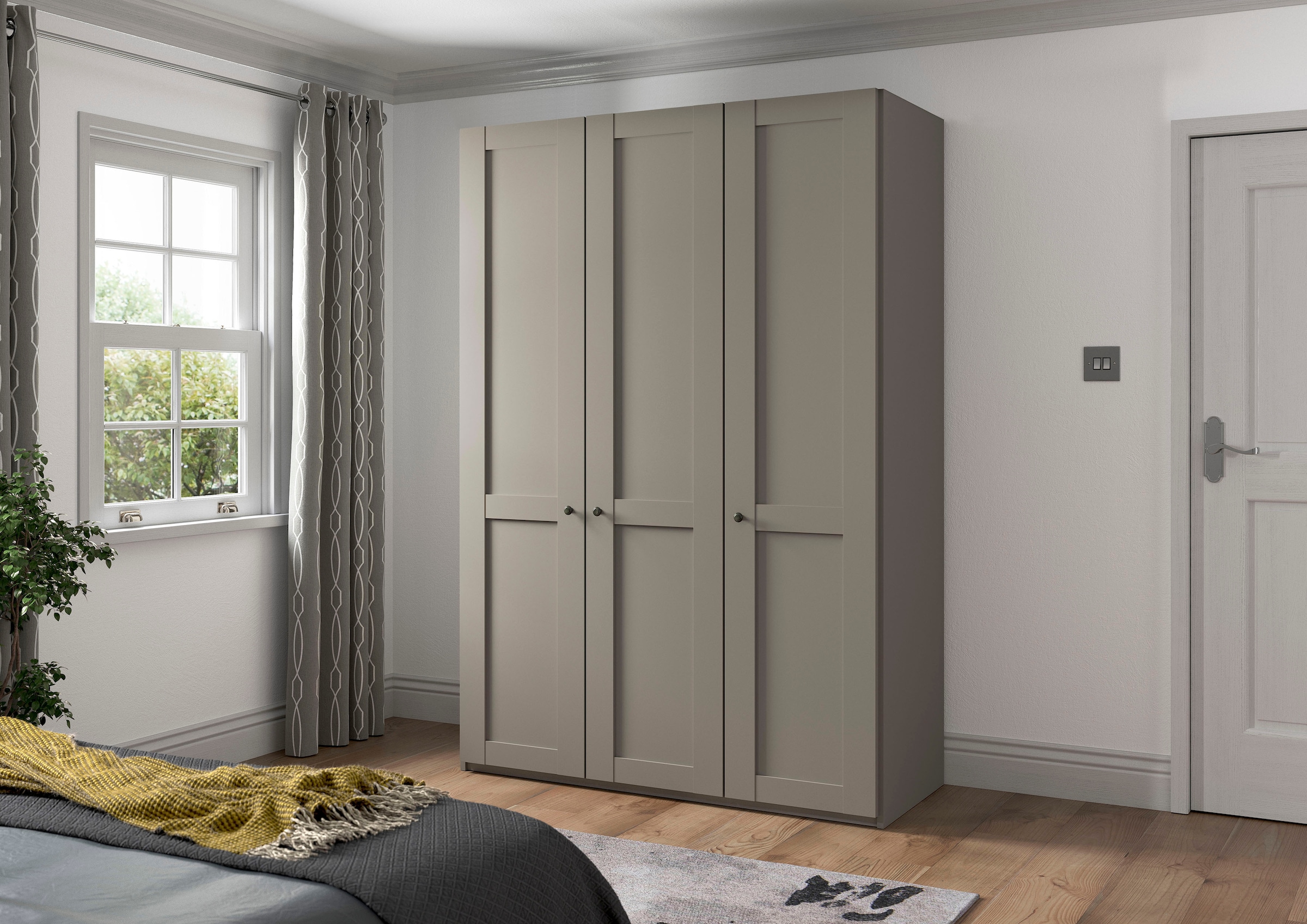 WIEMANN Drehtürenschrank »Göteborg, Kleiderschrank, Schrank, Wäscheschrank« 4 Breiten, MADE IN GERMANY,  inkl. Türendämpfung, langlebige Qualität, viel Stauraum