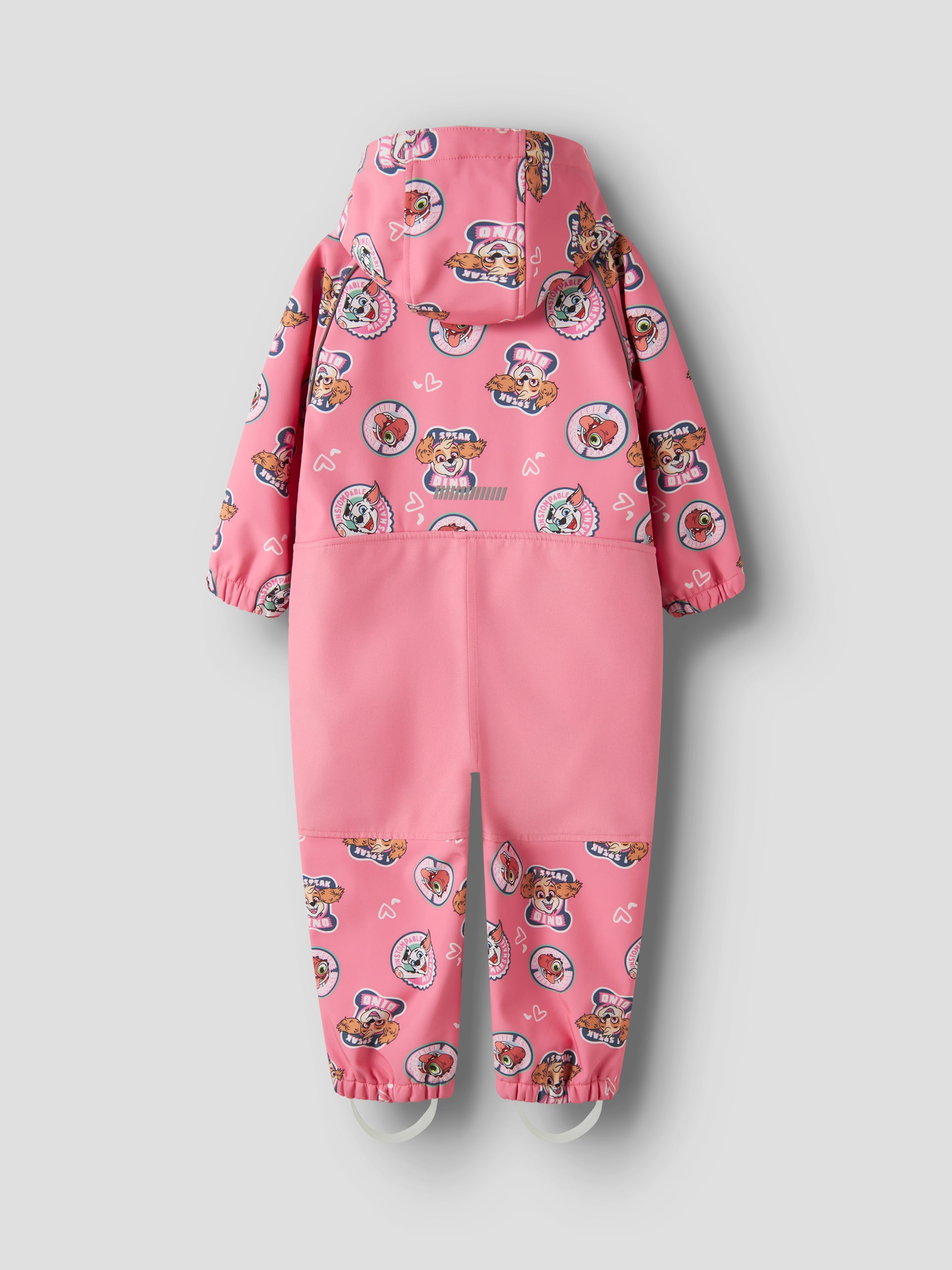 Name It Combinaison softshell »NMFALFA08 PAW SOFTSHELL SUIT NOOS CPLGM« mélange de matériaux avec capuche amovible et détails réfléchissants.