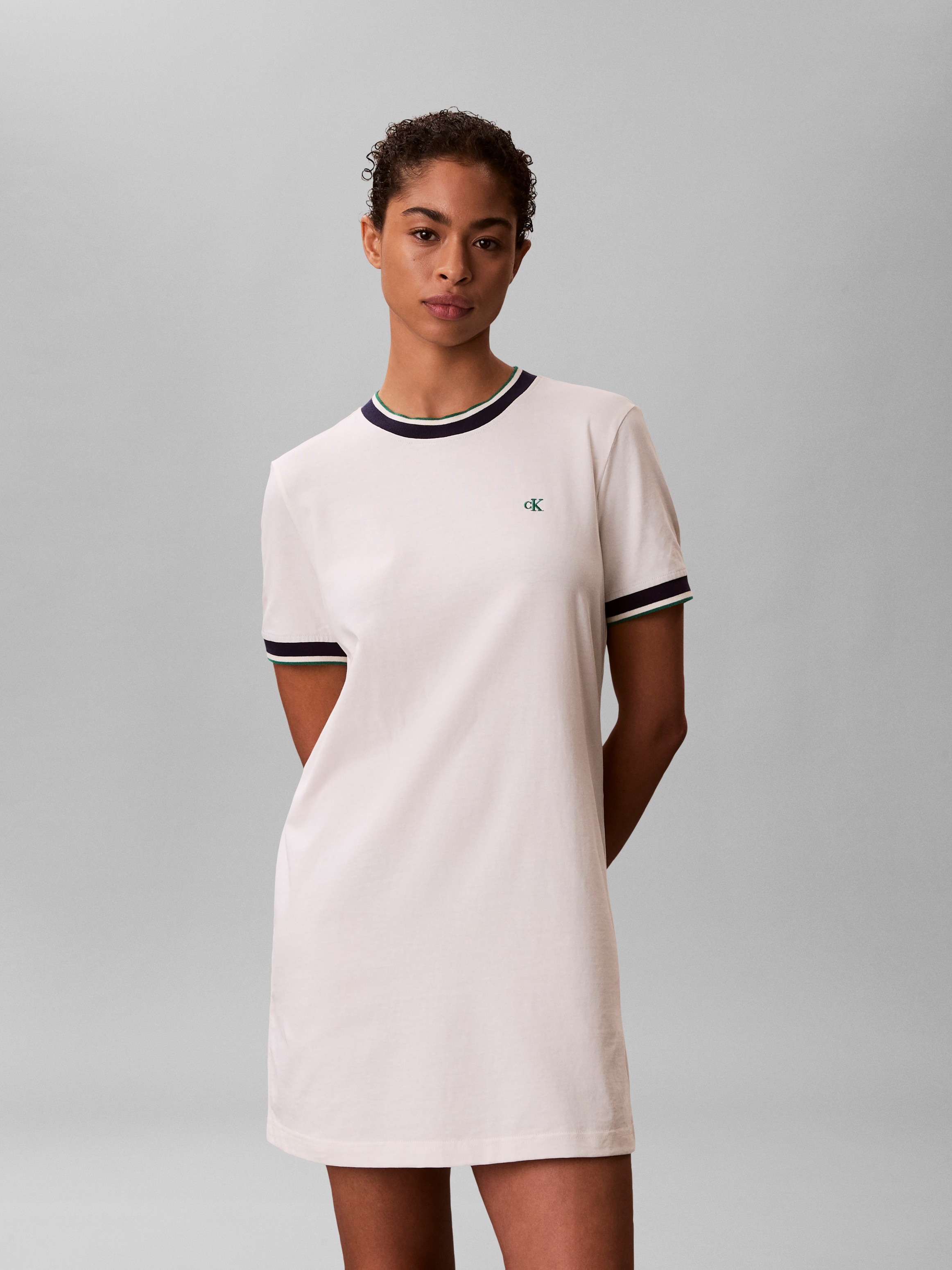 Image of Calvin Klein Minikleid Ohne Tasche Regular fit mit Rundhalsausschnitt