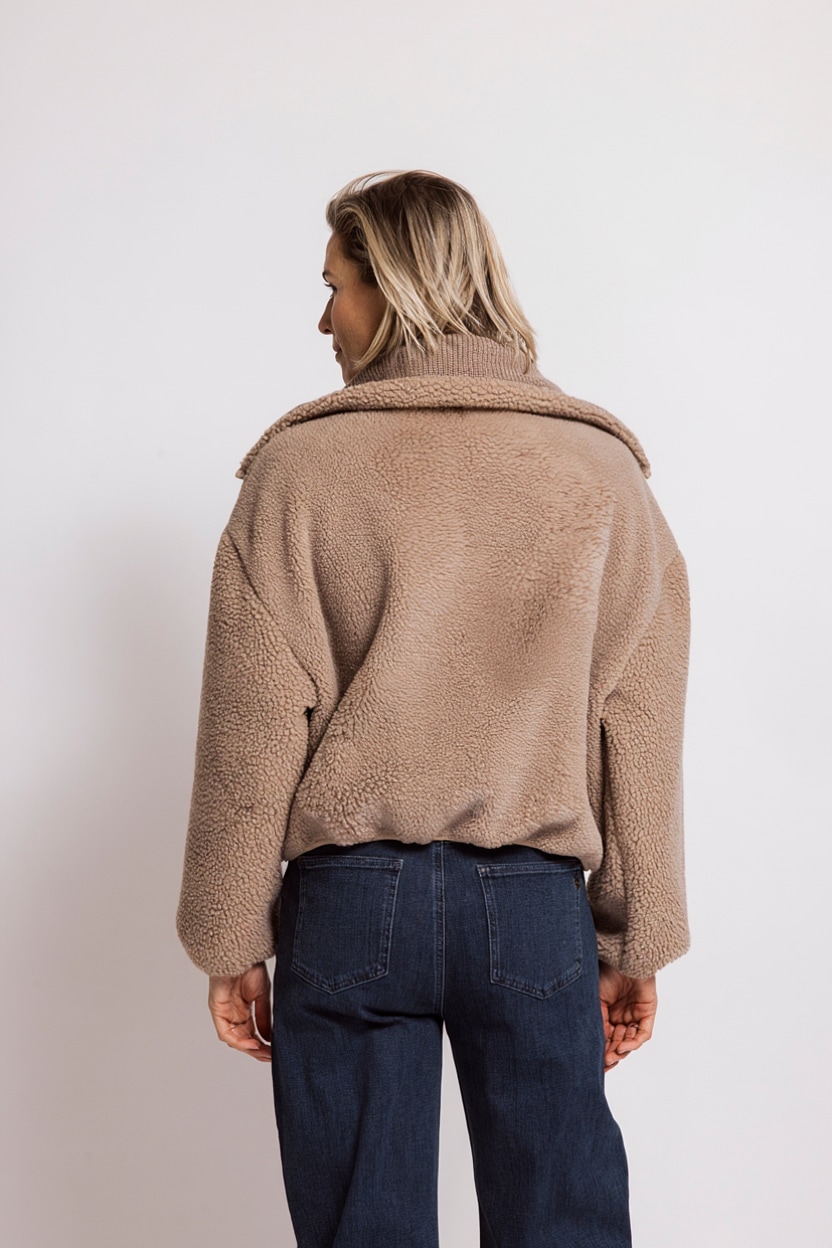 Zhrill Blazer court »ZIRA« Fleecejacke im Casual Stil, bequeme Passform, XXL-Kragen