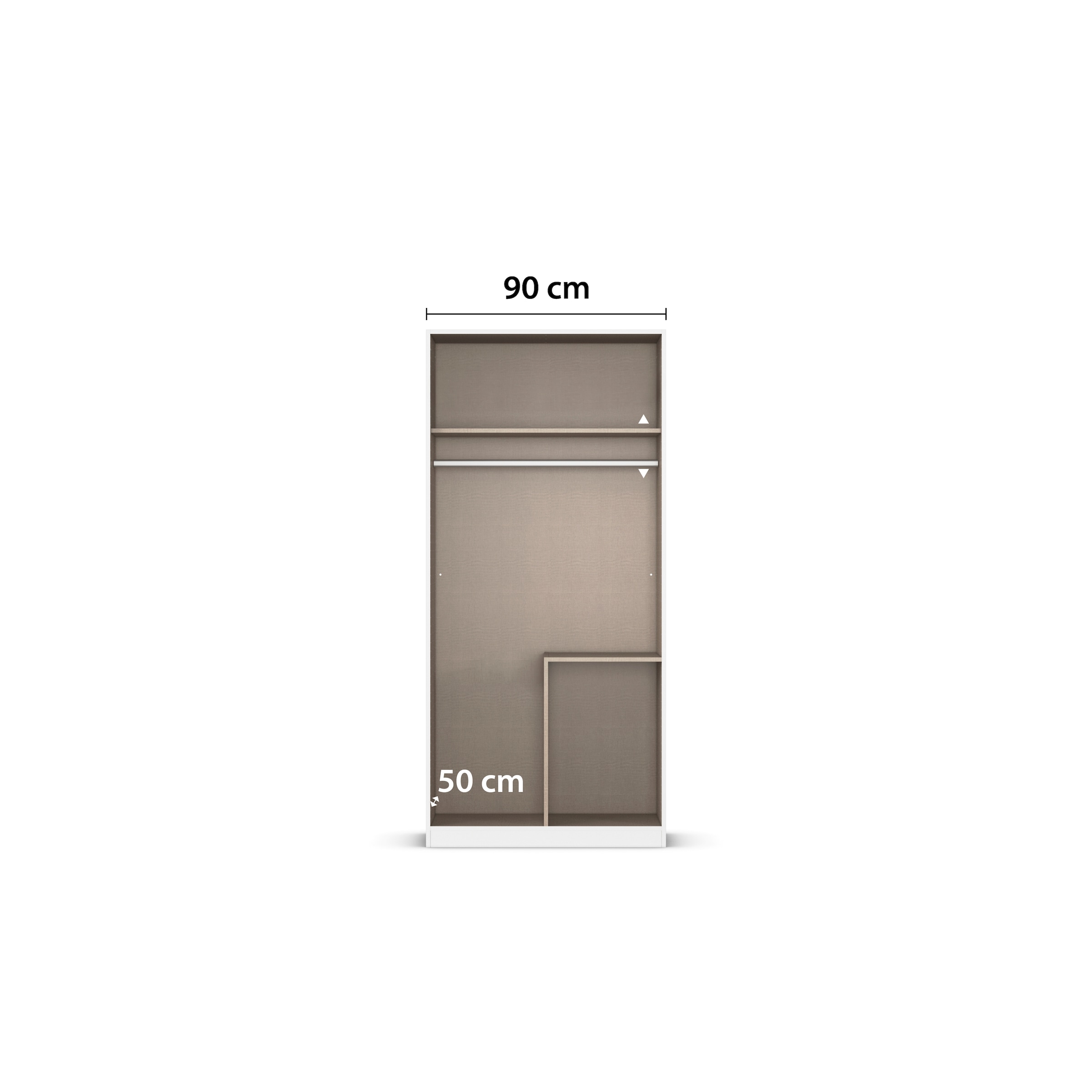 GOODproduct Kleiderschrank »Mehrzweckschrank Aktenschrank Möbel Mietswohnung Schlafzimmer AVOLA« 3 verschiedene Ausstattungen BASIC/CLASSIC/PREMIUM (inkl. SOFT-CLOSE),  mit hochwertigen Stangengriffen aus Metall in Schwarz MADE IN GERMANY