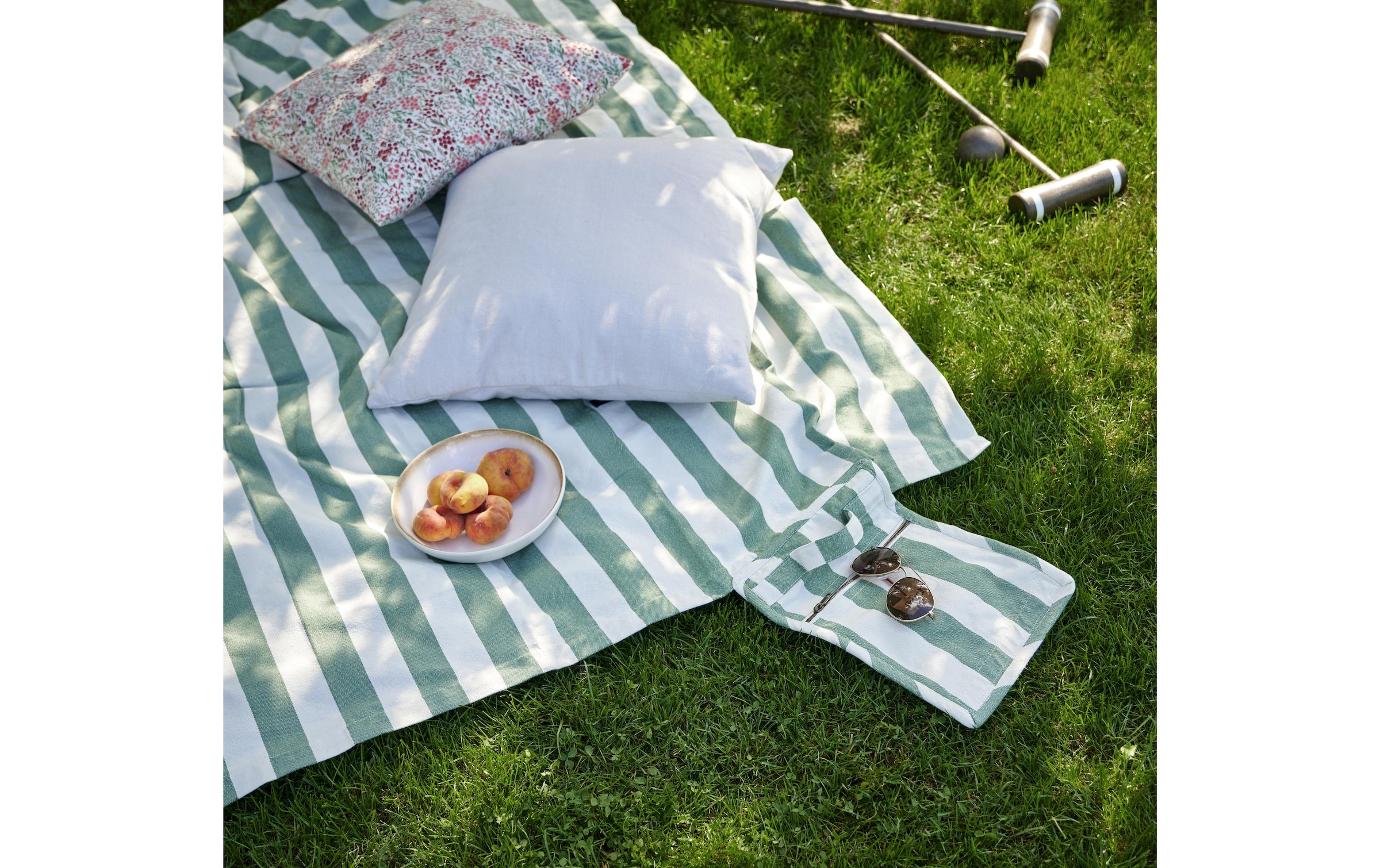 Södahl Picknickdecke »Streifen, Grün«
