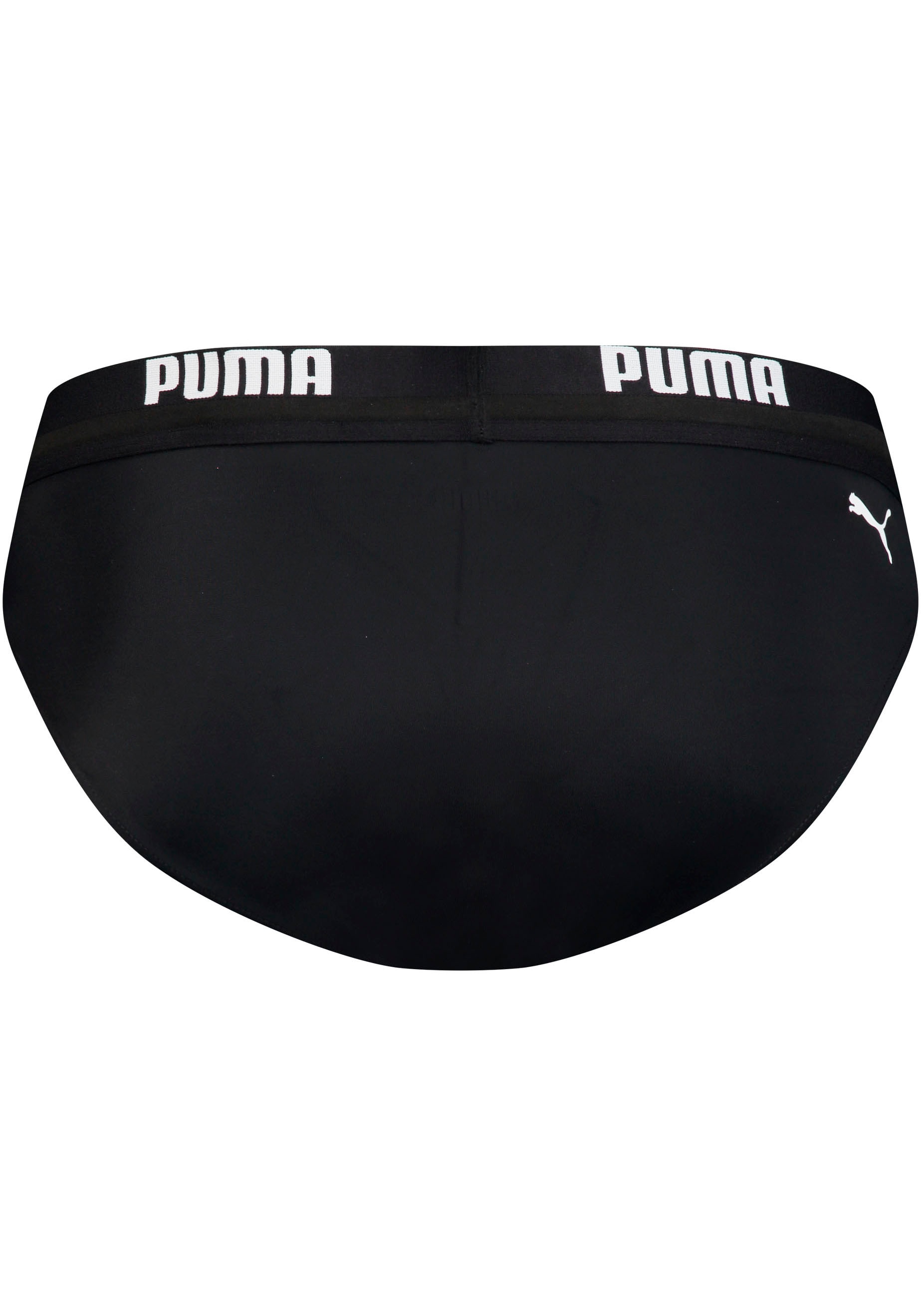 PUMA Badeslip »PUMA SWIM MEN LOGO SWIM BRIEF«, mit elastischem Logobund
