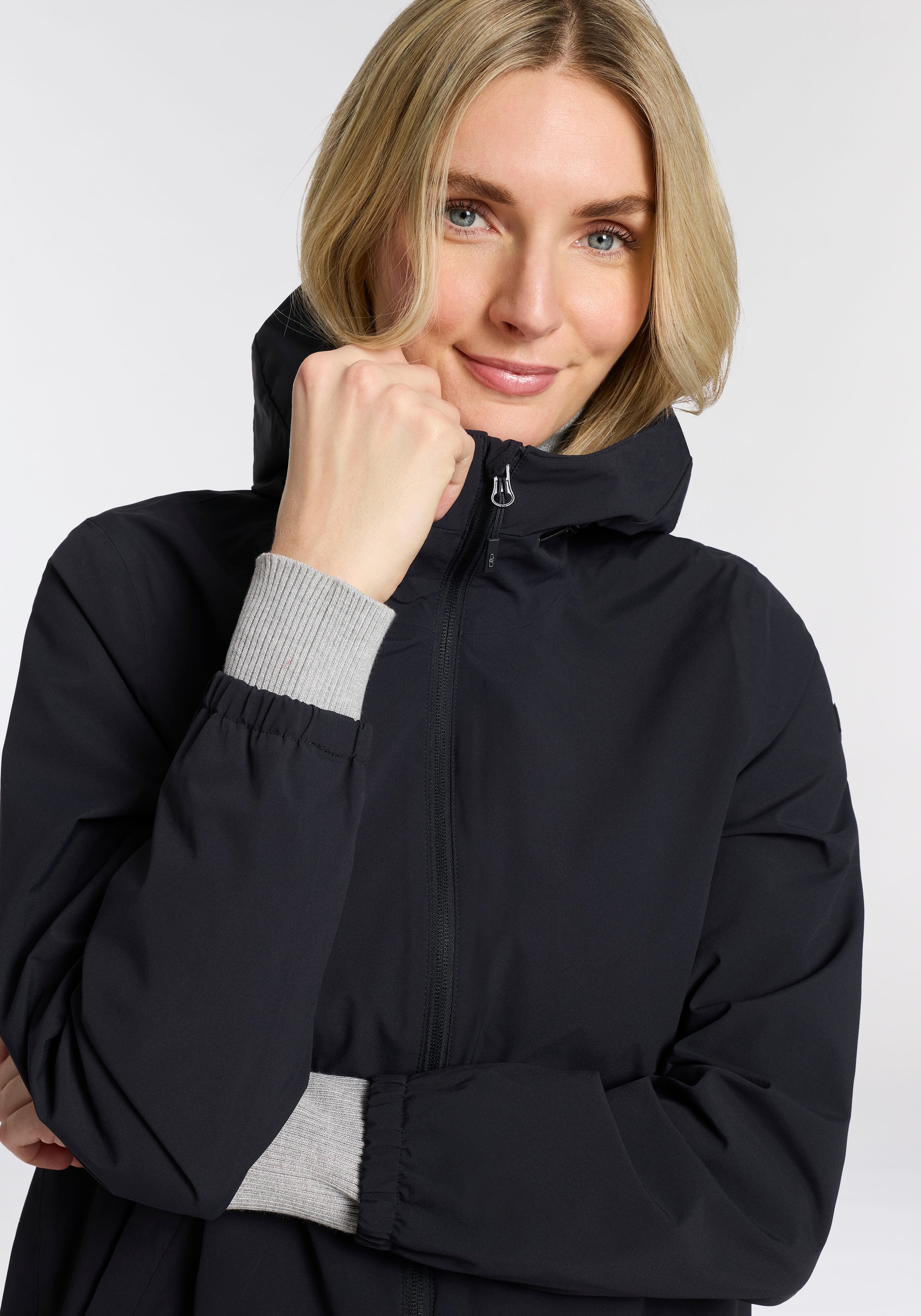 CMP Veste fonctionnelle »WOMAN JACKET FIXED HOOD« veste d'extérieur chaude, pour la demi-saison et les jours plus frais