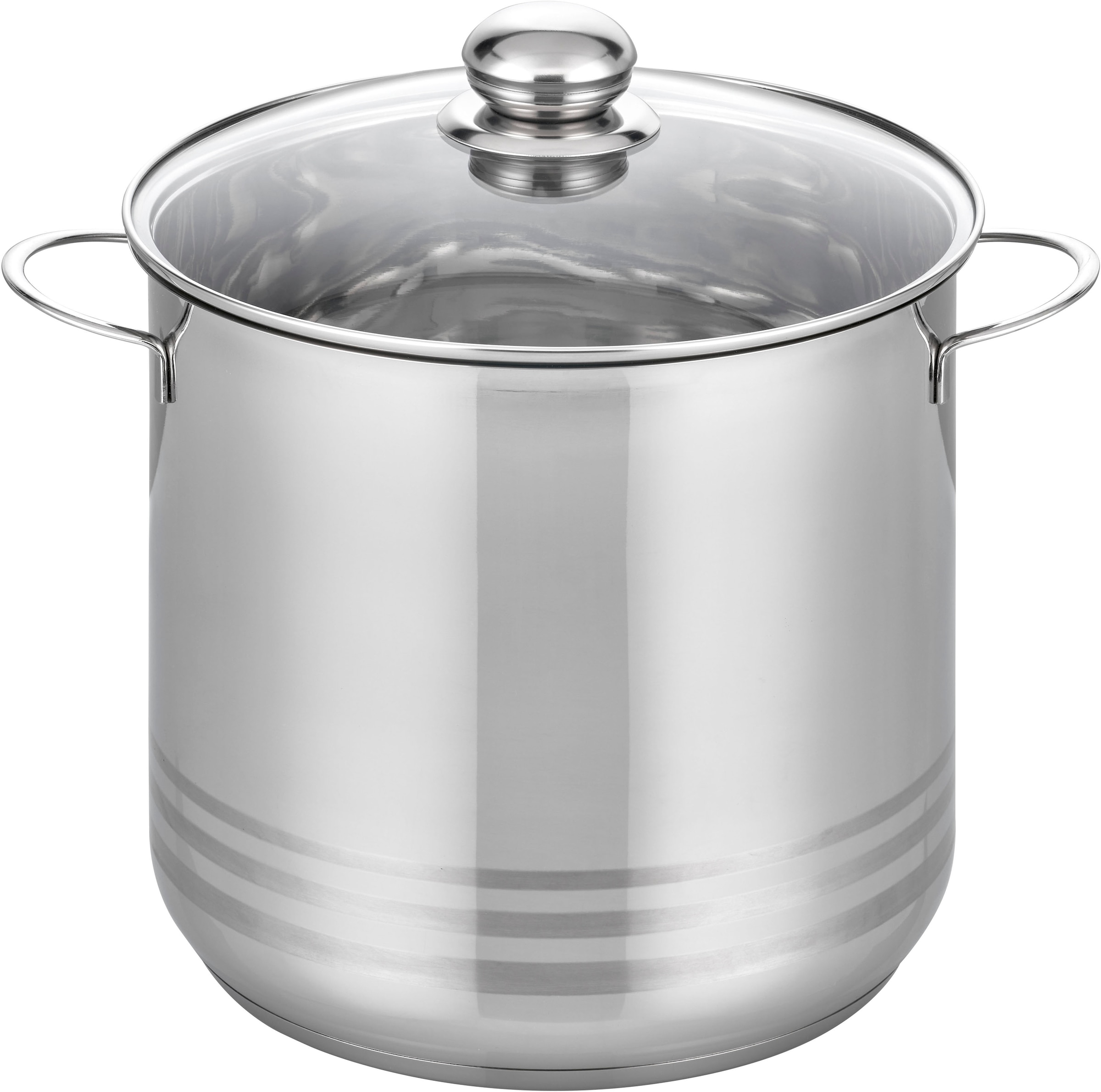 Elo - Basic Elo Basic Kochtopf »Brillant«, Edelstahl, Grossraumtopf, Ø 24 cm, 9 Liter, Induktion