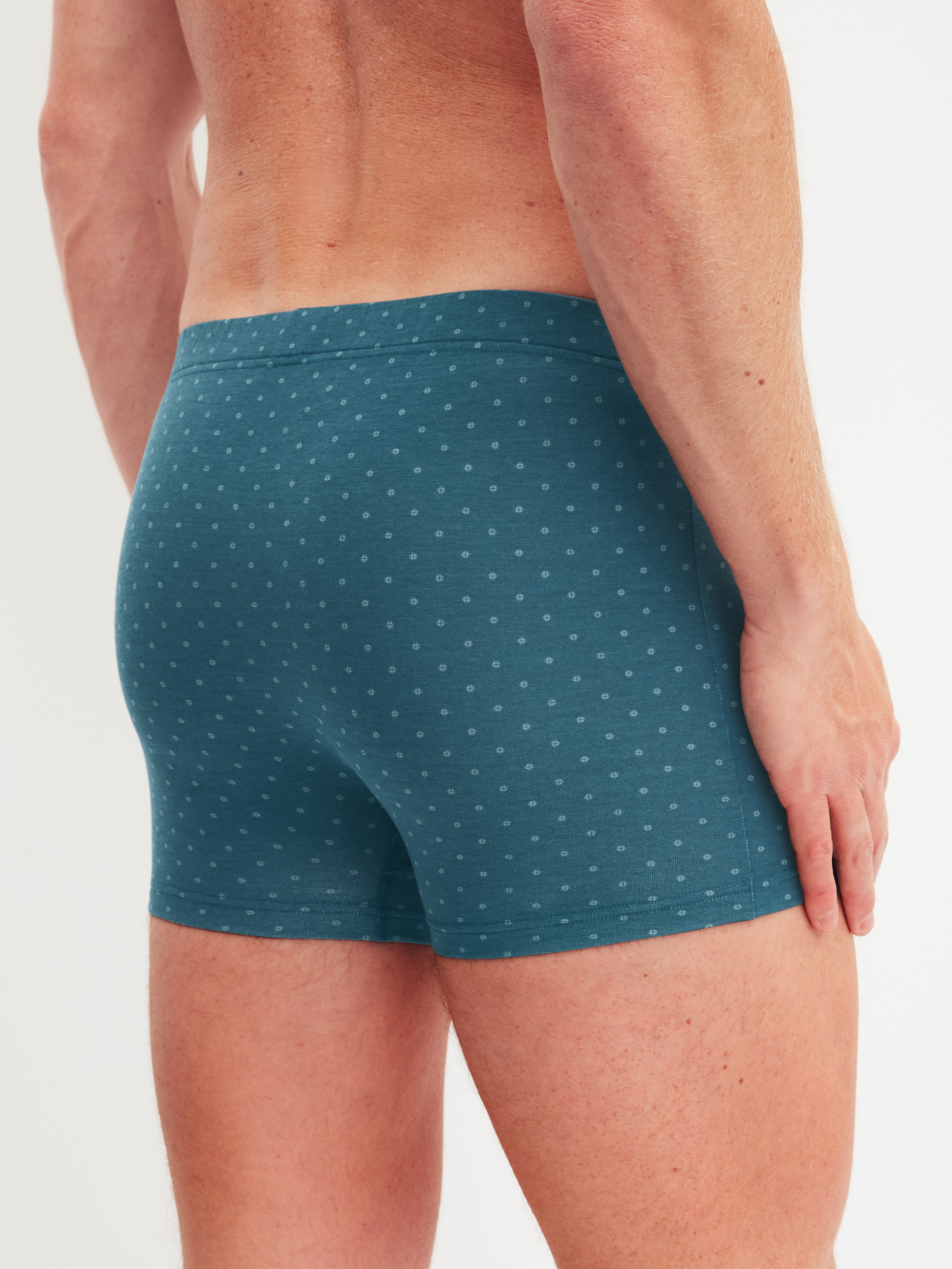 CALIDA Boxers »Cotton Code Design« ceinture large, à motif, ajustée, confortable, avec logo imprimé, mélange coton